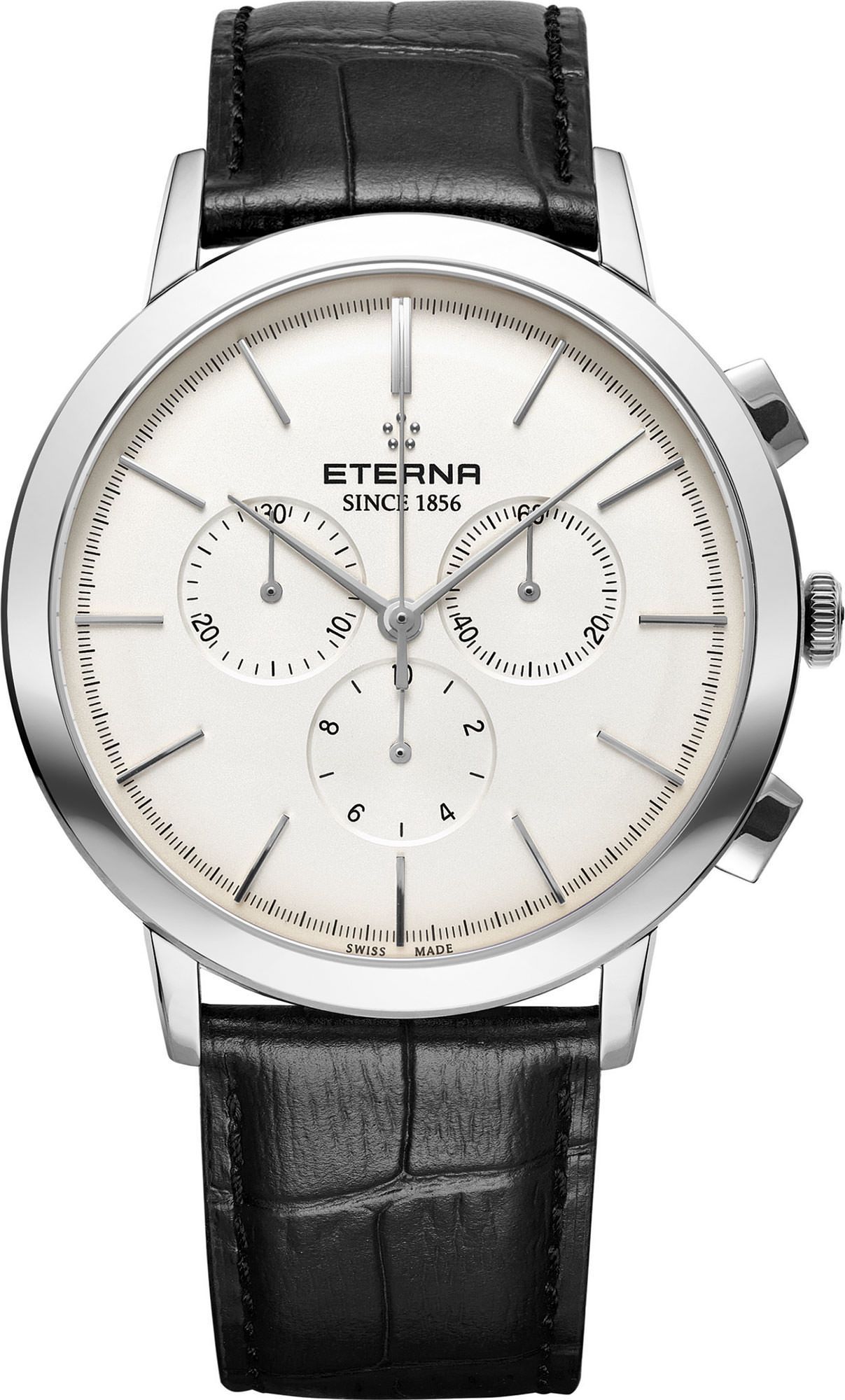 Eterna  42 mm Watch in Silver Dial For Men - 1