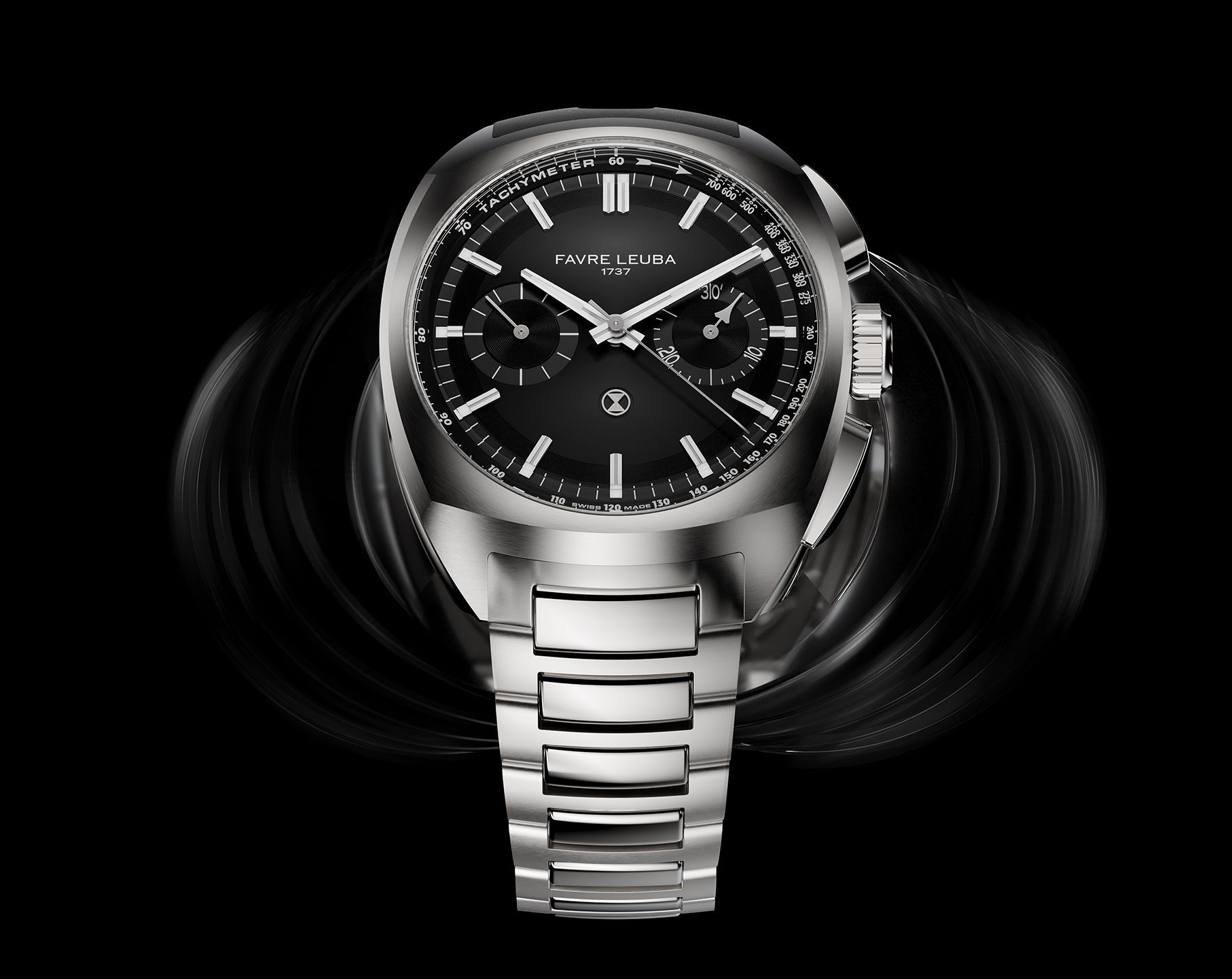 Favre Leuba Chief Chief Chronograph Black Dial 41 mm Automatic Watch For Men - 2