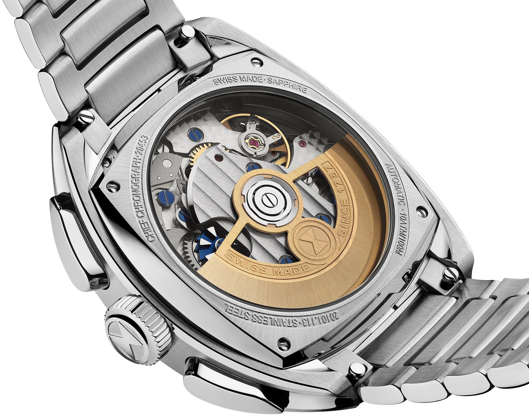 Favre Leuba Chief Chief Chronograph Black Dial 41 mm Automatic Watch For Men - 11