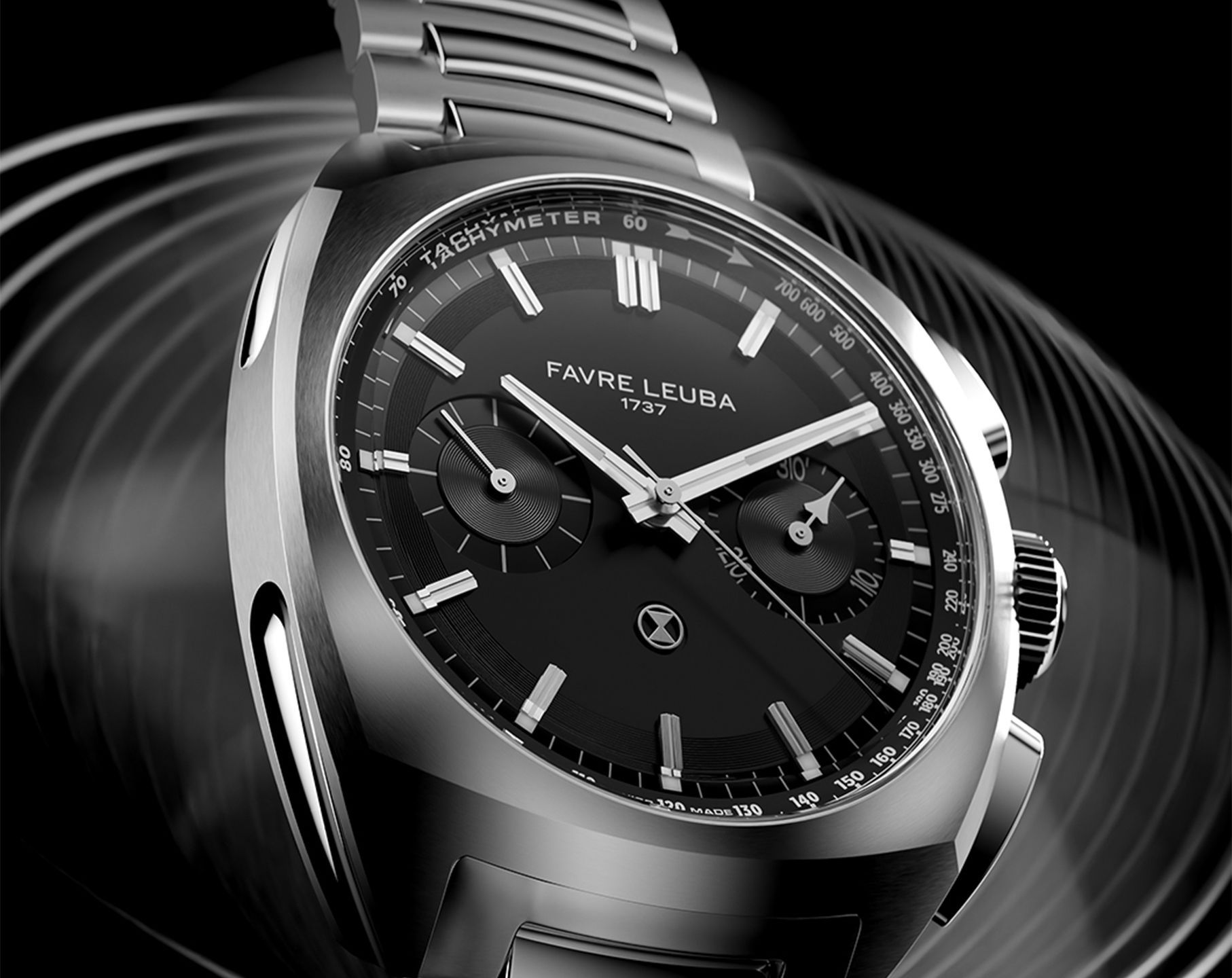 Favre Leuba Chief Chief Chronograph Black Dial 41 mm Automatic Watch For Men - 4