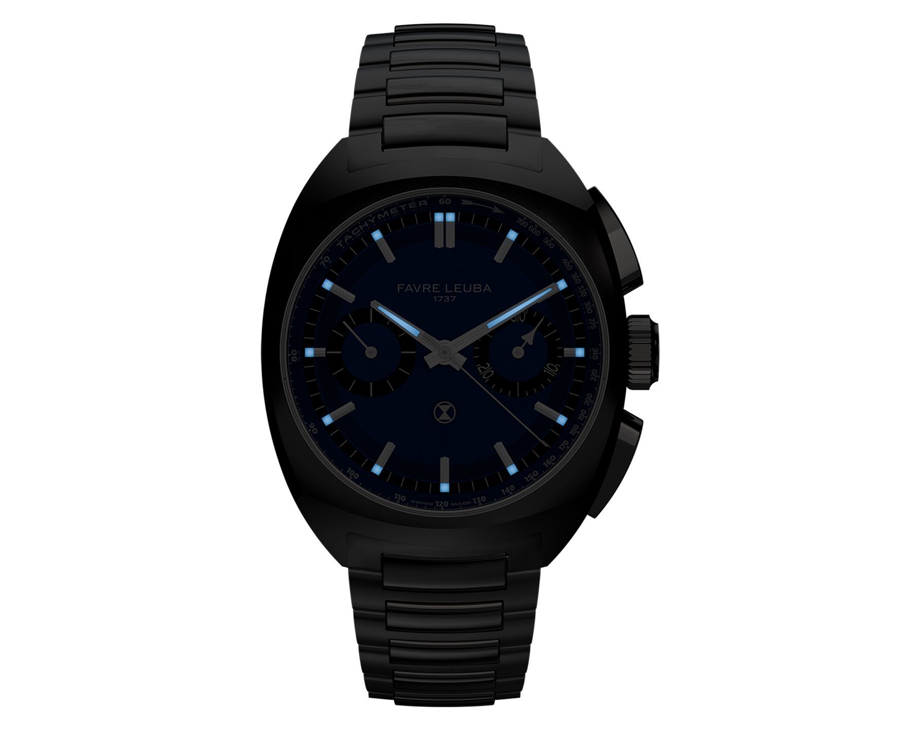 Favre Leuba Chief Chief Chronograph Black Dial 41 mm Automatic Watch For Men - 10
