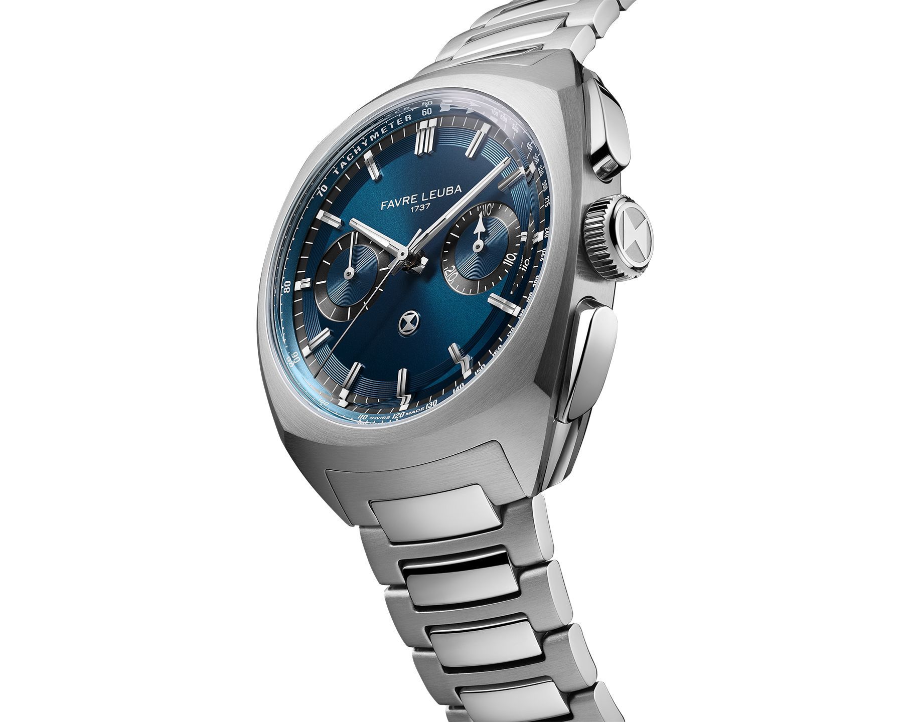 Favre Leuba Chief Chief Chronograph Blue Dial 41 mm Automatic Watch For Men - 6