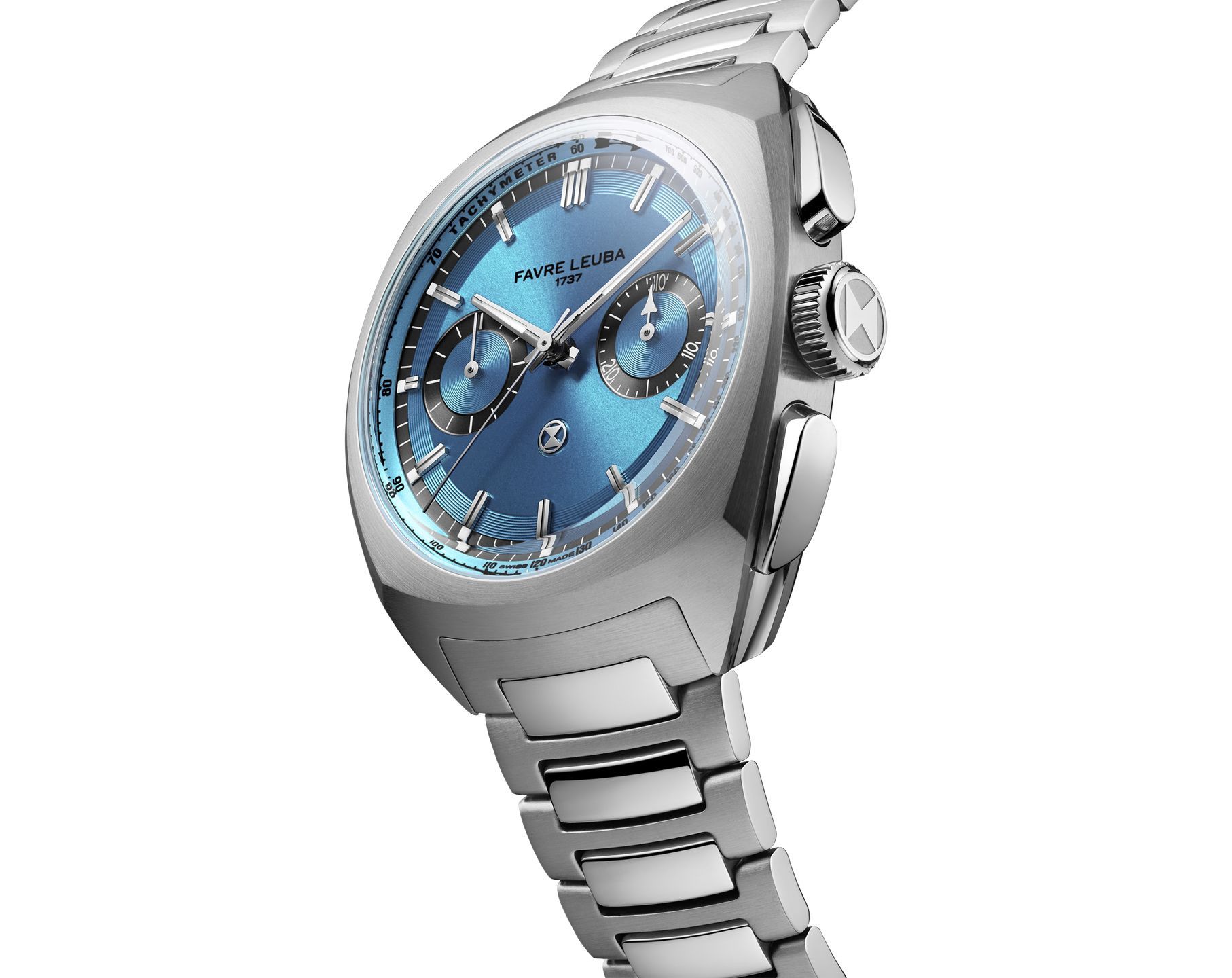 Favre Leuba Chief Chief Chronograph Blue Dial 41 mm Automatic Watch For Men - 6