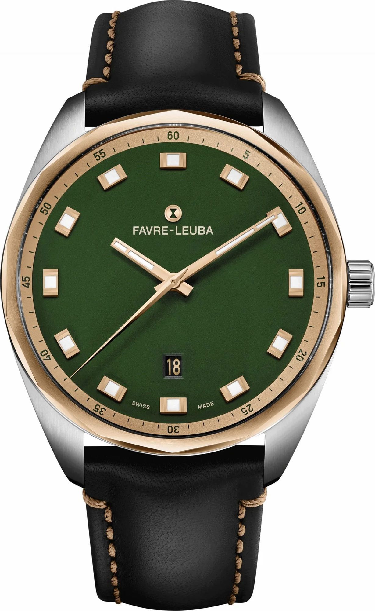 Favre Leuba Sky Chief Date  Green Dial 43 mm Automatic Watch For Men - 1