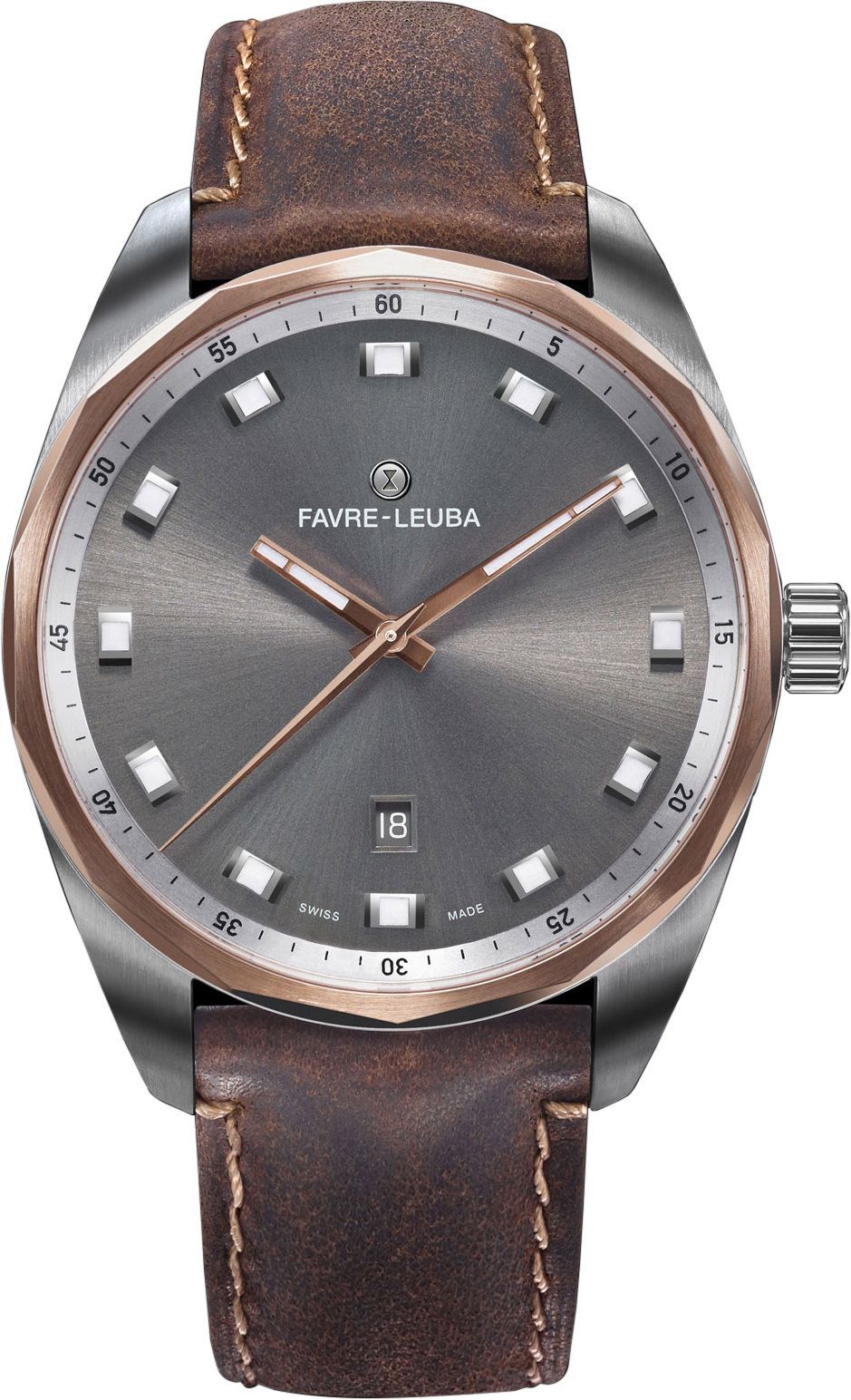 Favre Leuba Sky Chief Date  Anthracite Dial 43 mm Automatic Watch For Men - 1