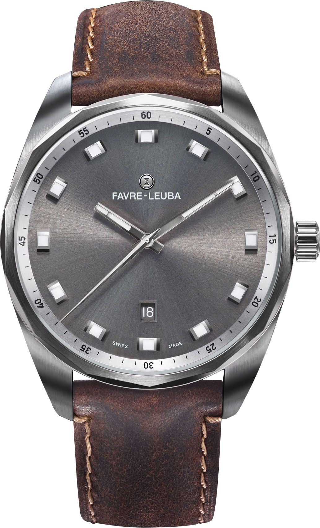 Favre Leuba  43 mm Watch in Anthracite Dial For Men - 1