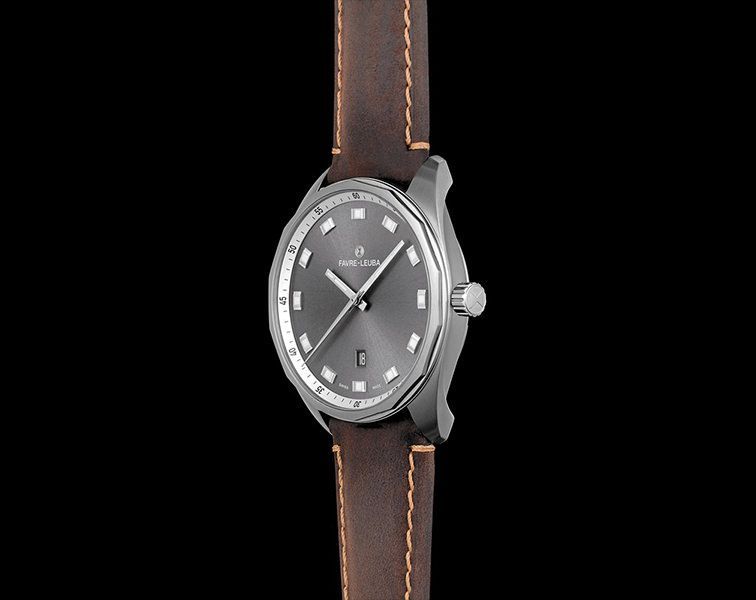 Favre Leuba  43 mm Watch in Anthracite Dial For Men - 6