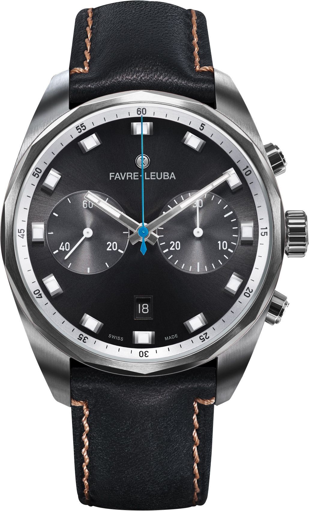 Favre Leuba Sky Chief Chronograph  Black Dial 43 mm Automatic Watch For Men - 1