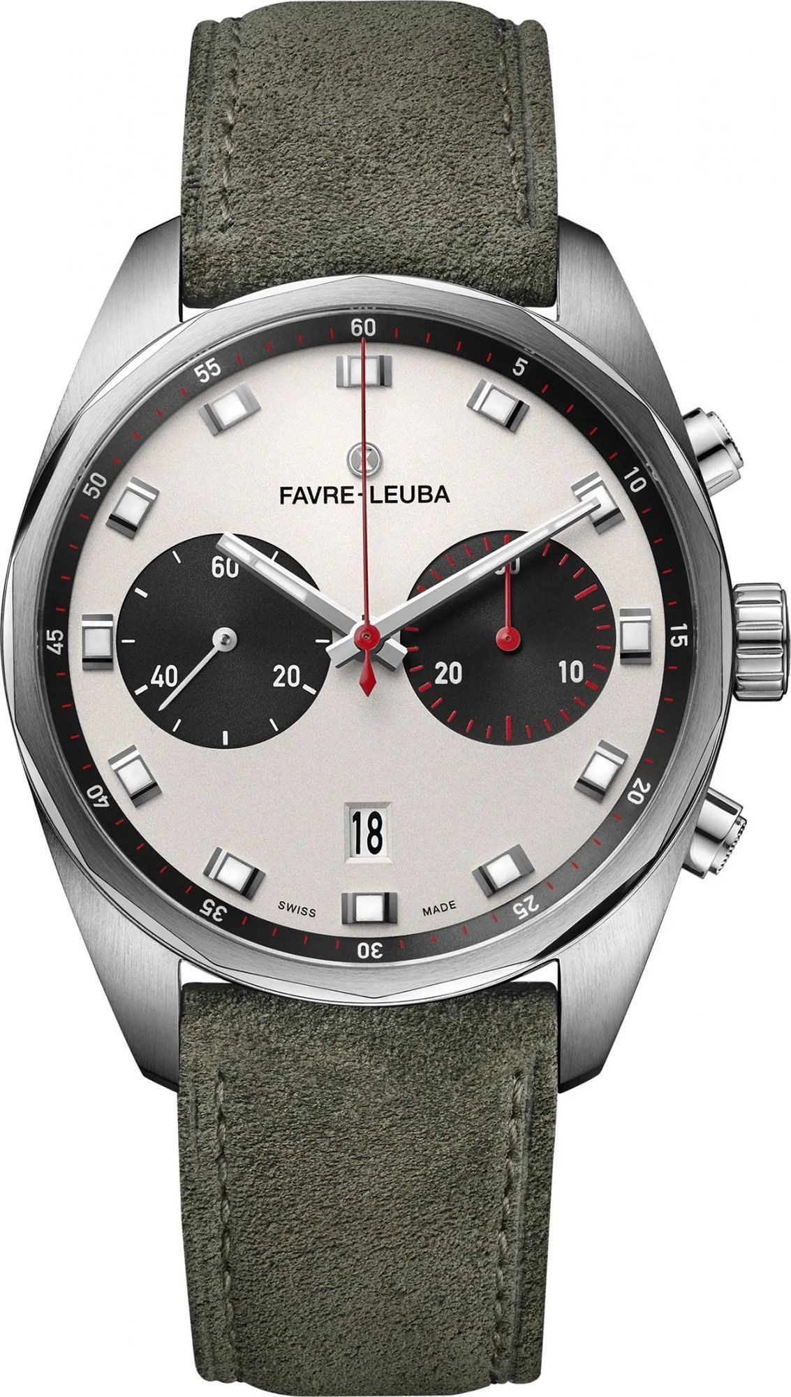 Favre Leuba Sky Chief Chronograph  White Dial 43 mm Automatic Watch For Men - 1