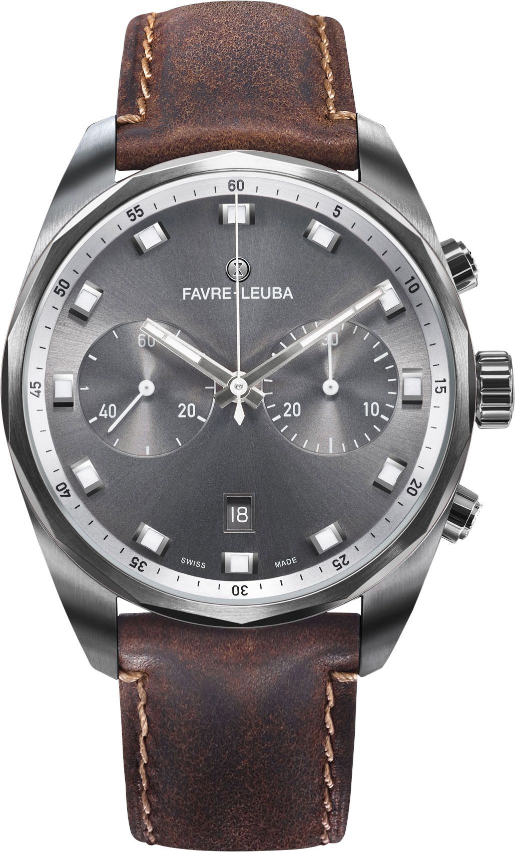 Favre Leuba Sky Chief Chronograph  Anthracite Dial 43 mm Automatic Watch For Men - 1