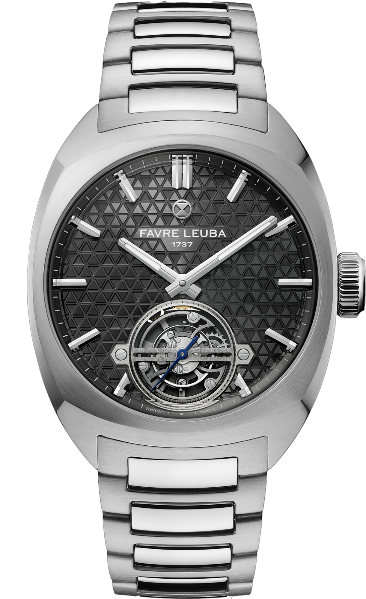 Favre Leuba Chief Chief Tourbillon Black Dial 41 mm Manual Winding Watch For Men - 1