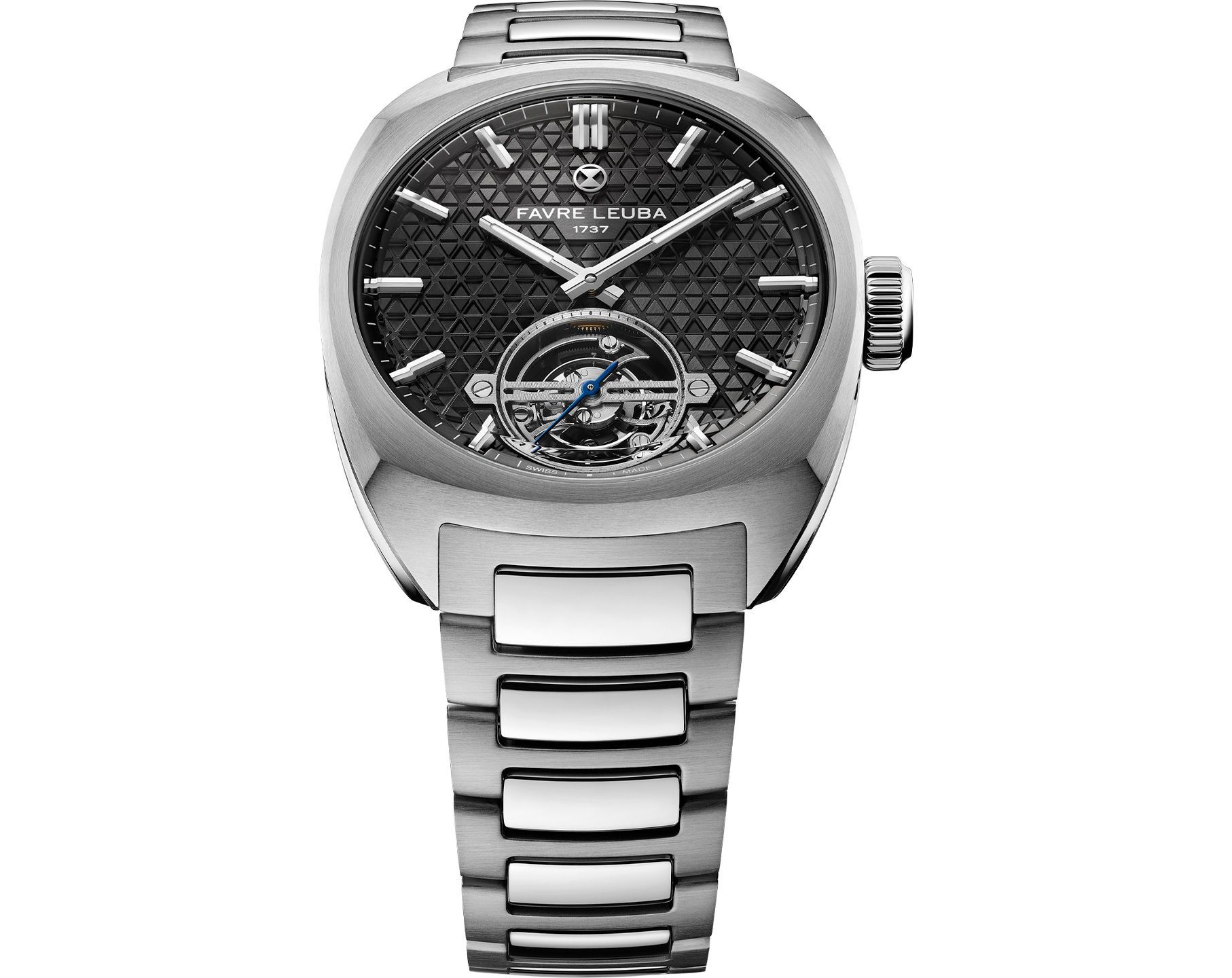 Favre Leuba Chief Chief Tourbillon Black Dial 41 mm Manual Winding Watch For Men - 3