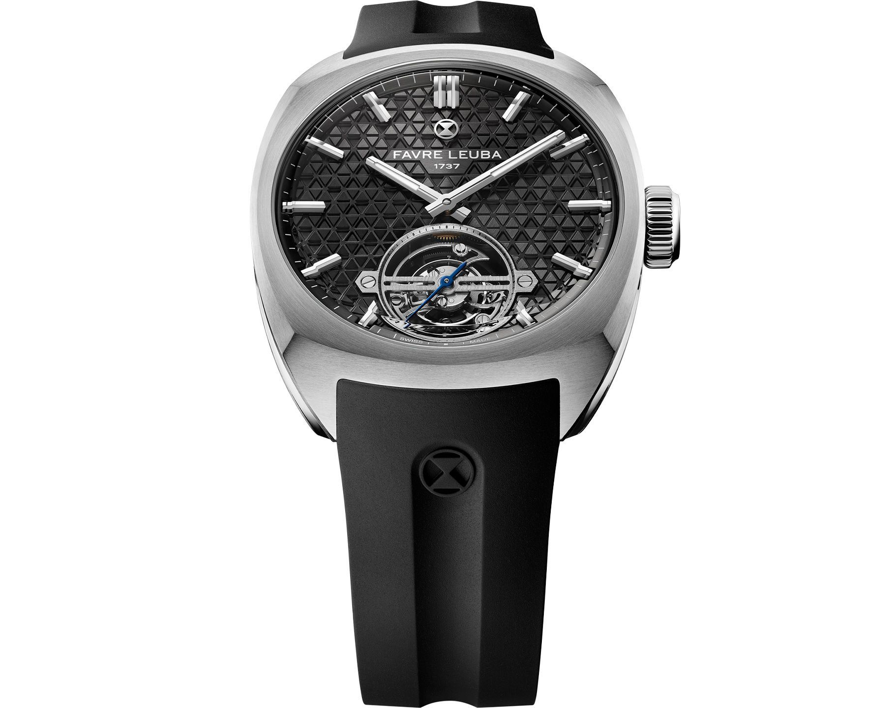 Favre Leuba Chief Chief Tourbillon Black Dial 41 mm Manual Winding Watch For Men - 6