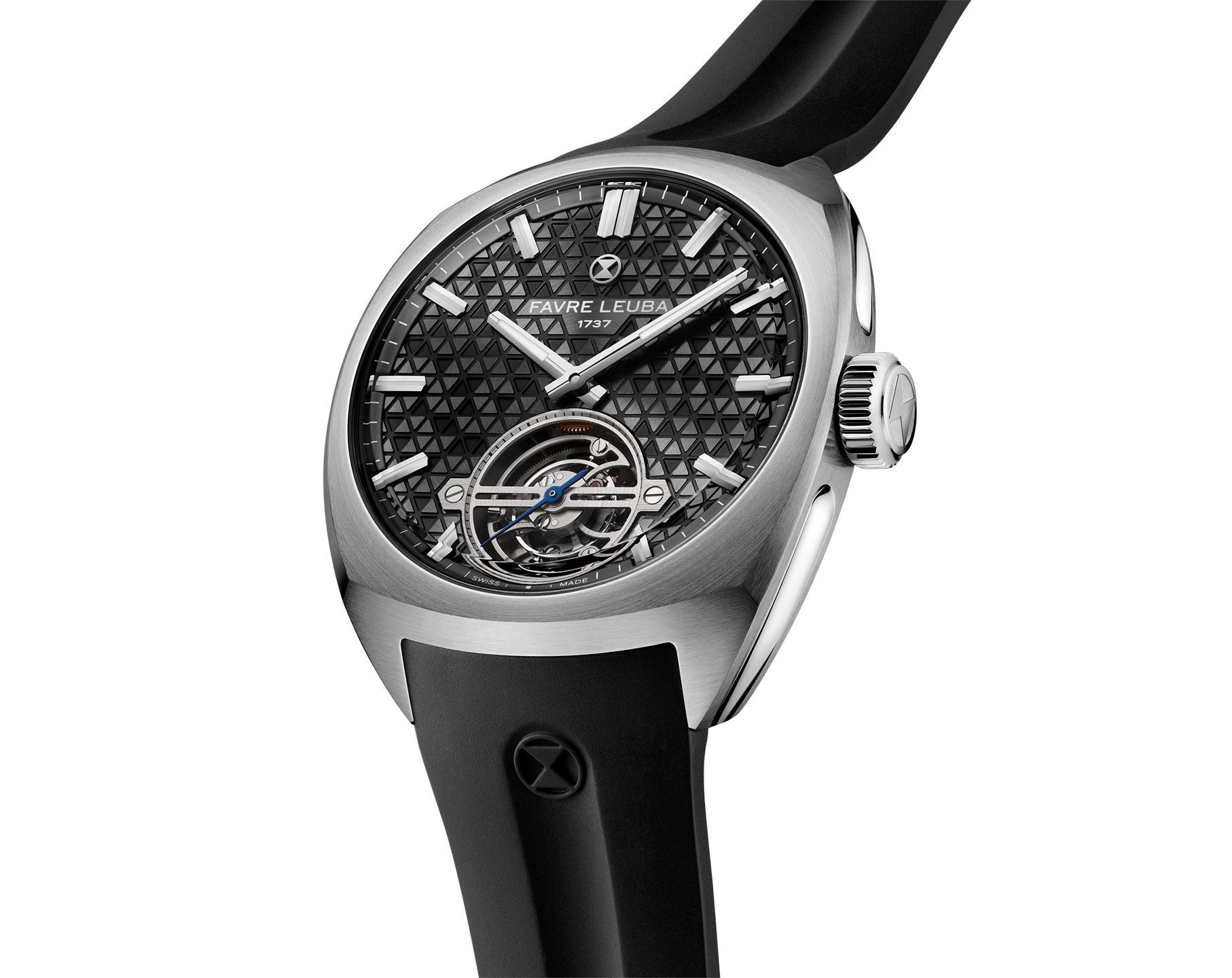 Favre Leuba Chief Chief Tourbillon Black Dial 41 mm Manual Winding Watch For Men - 7