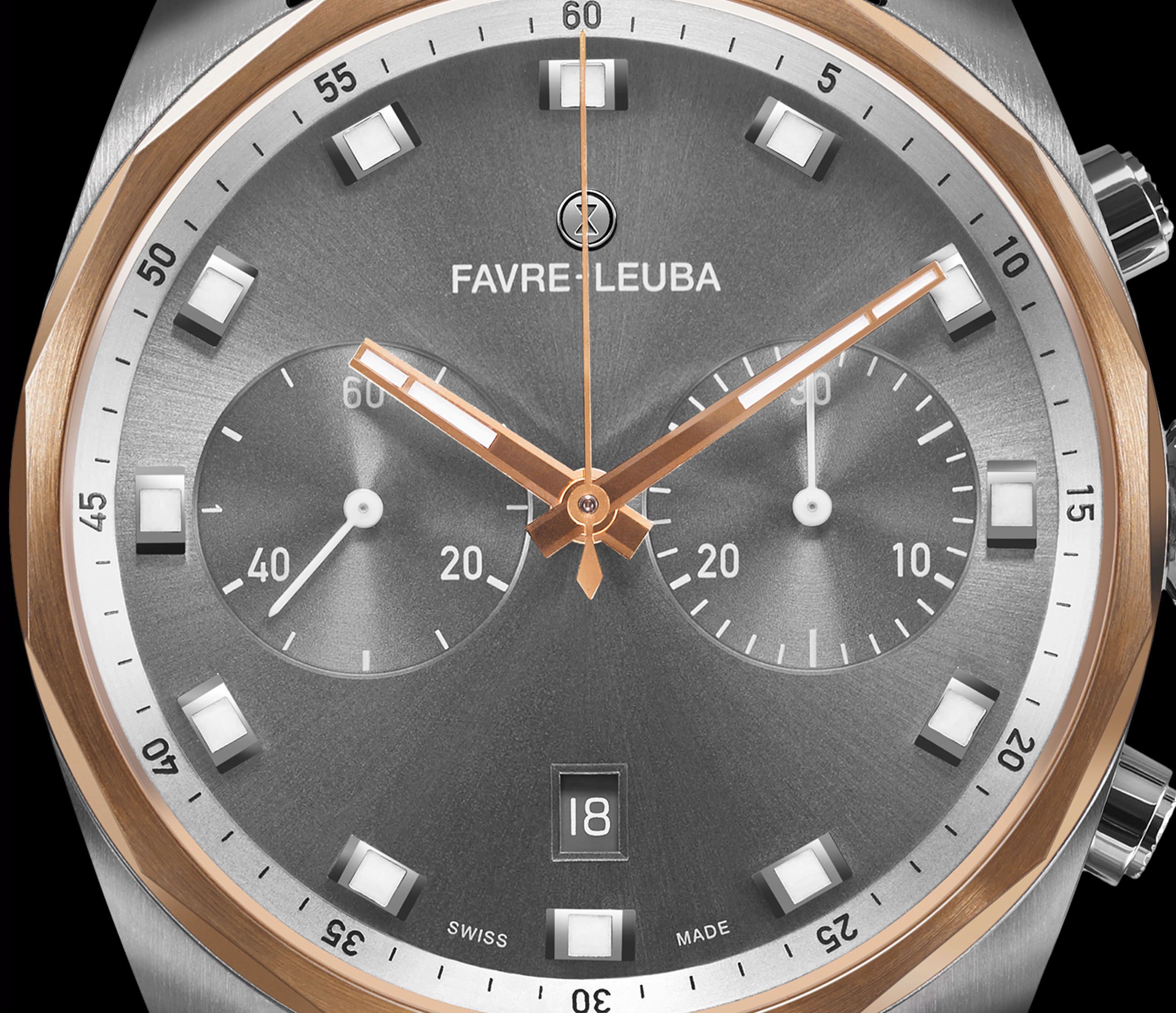 Favre Leuba  43 mm Watch in Anthracite Dial For Men - 3