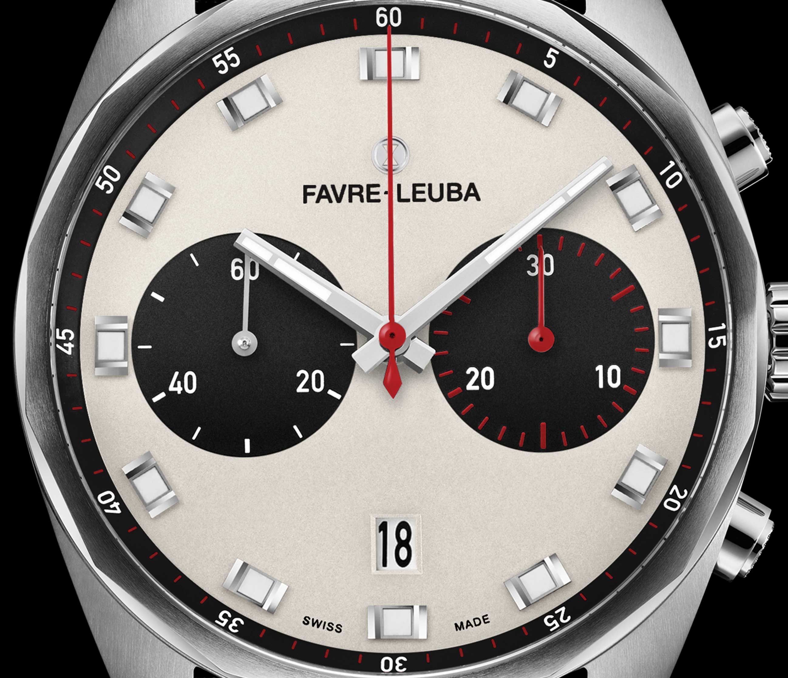 Favre Leuba Sky Chief Chronograph  White Dial 43 mm Automatic Watch For Men - 8