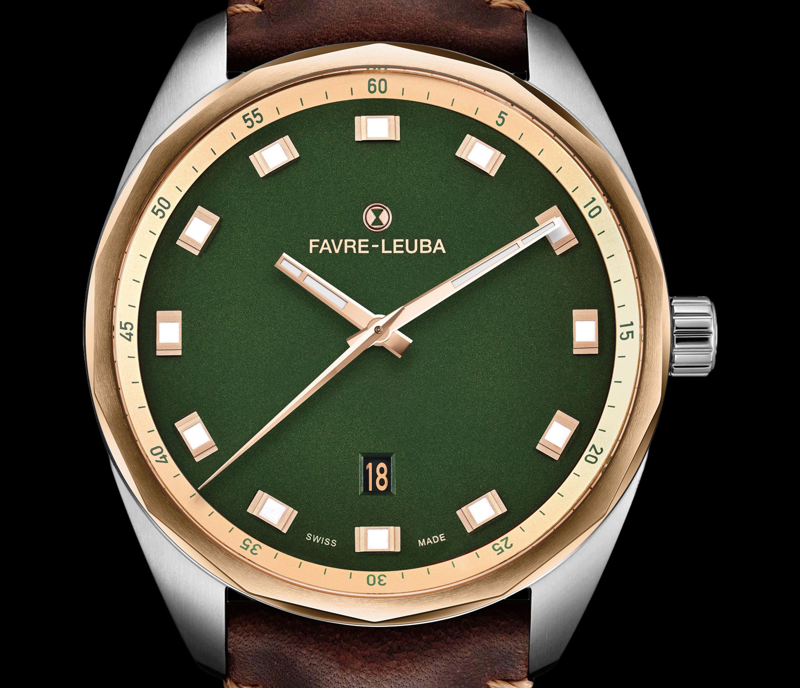 Favre Leuba Sky Chief Date  Green Dial 43 mm Automatic Watch For Men - 2