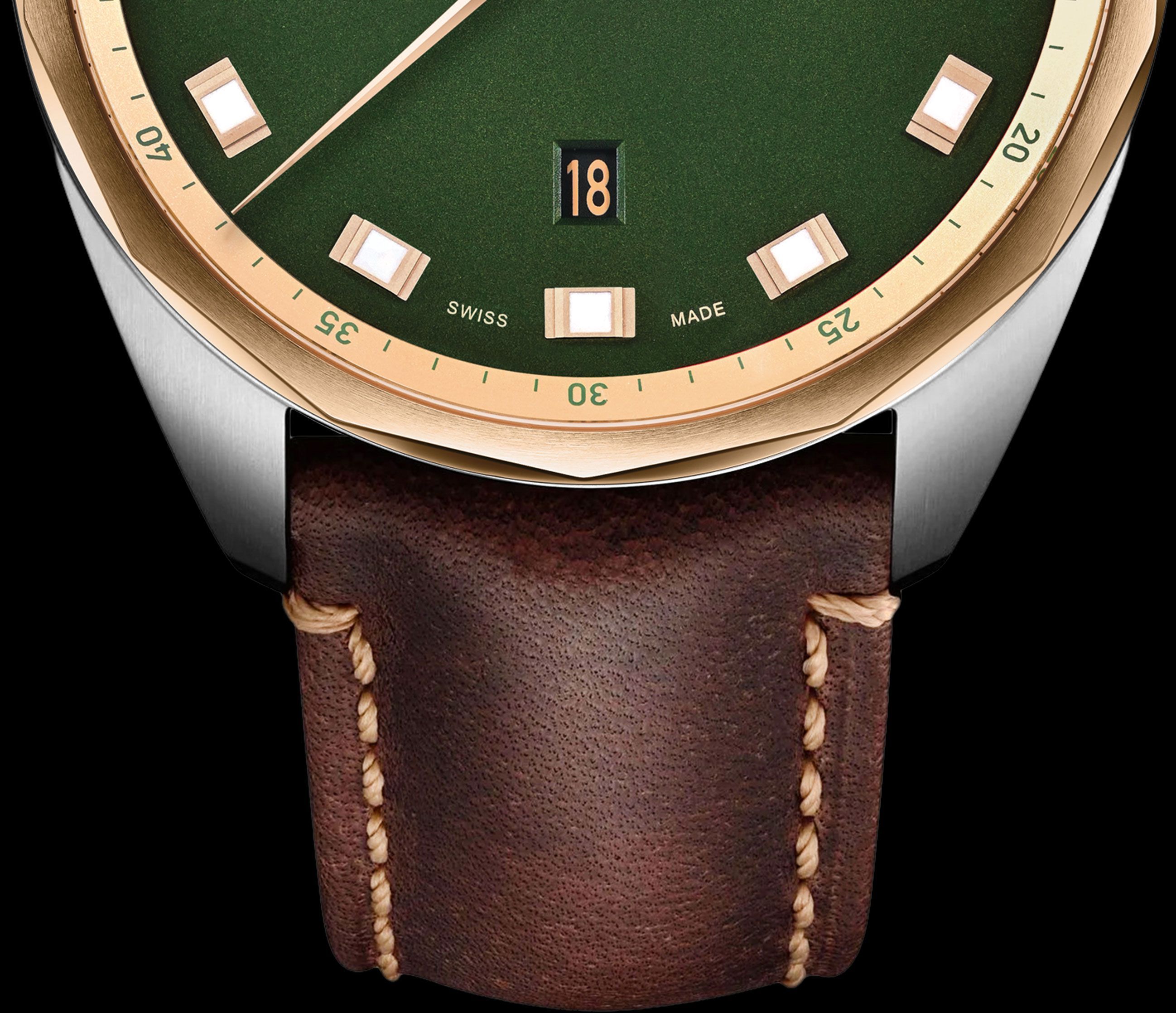 Favre Leuba Sky Chief Date  Green Dial 43 mm Automatic Watch For Men - 4