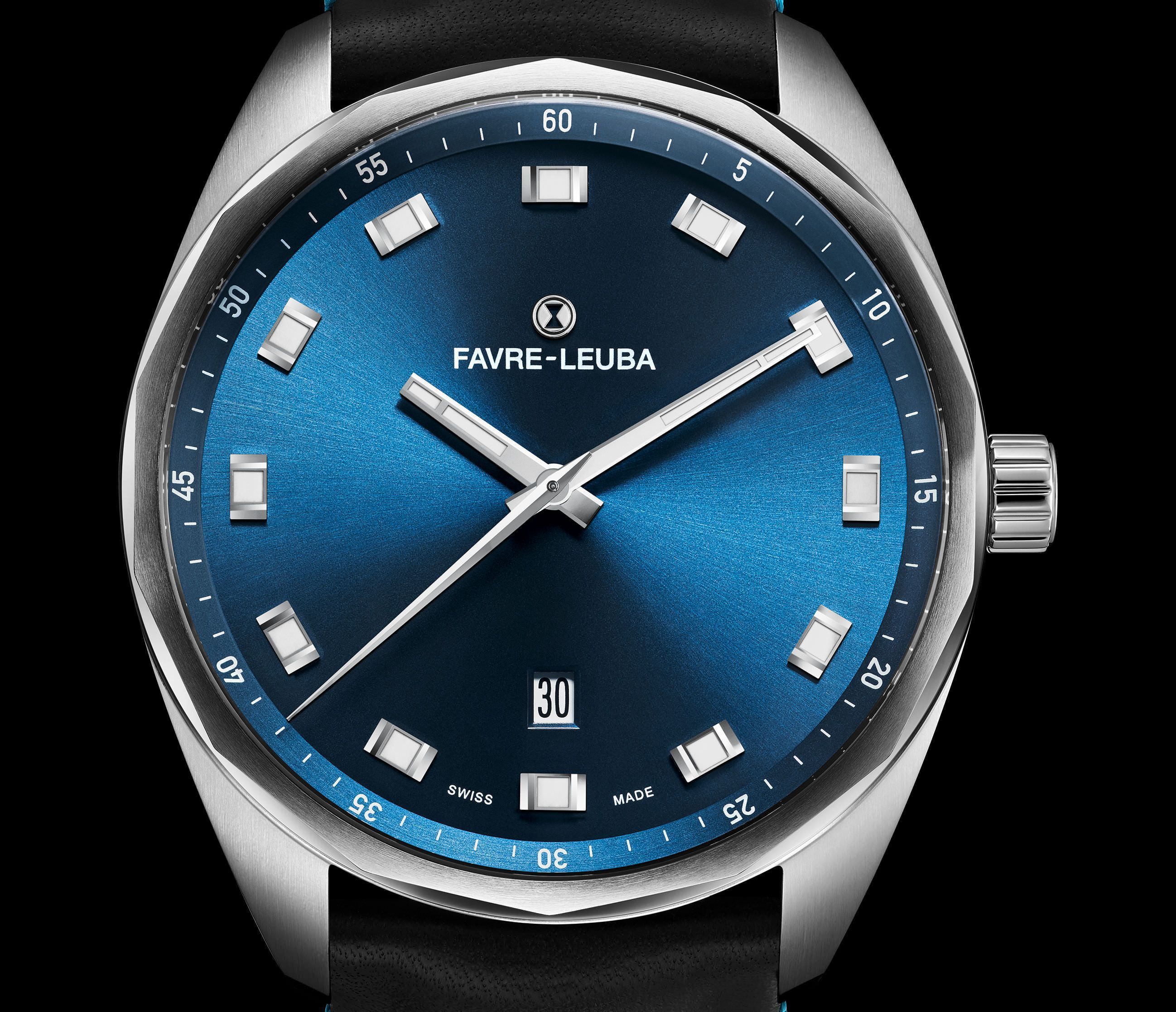 Favre Leuba Sky Chief Date  Blue Dial 43 mm Automatic Watch For Men - 4