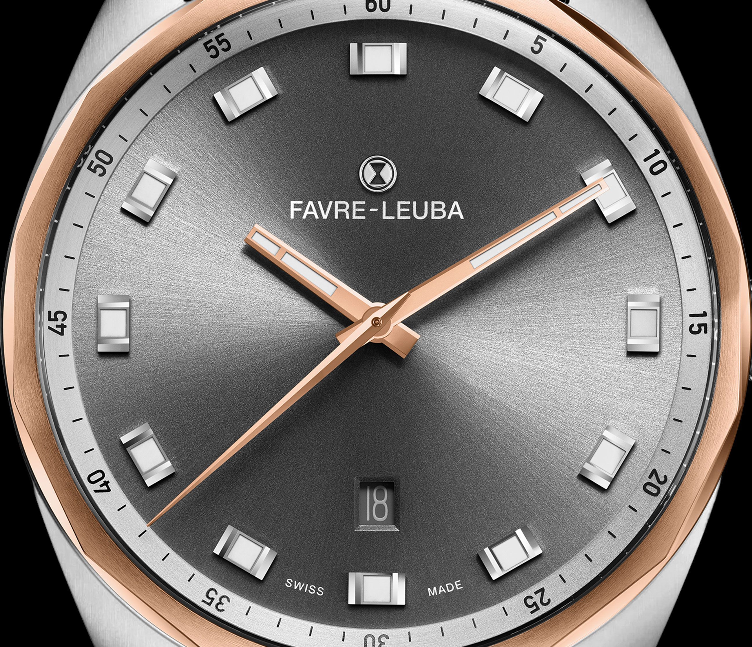 Favre Leuba Sky Chief Date  Anthracite Dial 40 mm Automatic Watch For Men - 3