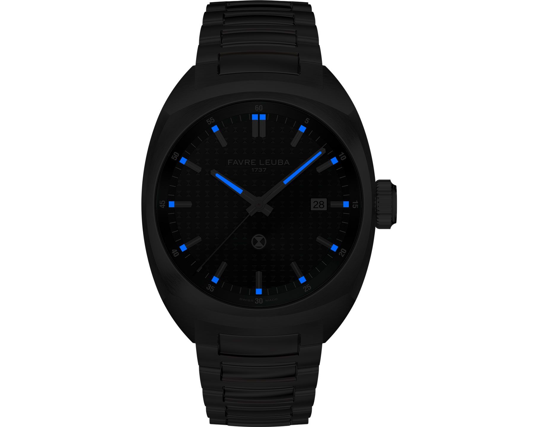 Favre Leuba Chief Chief Date Black Dial 40 mm Automatic Watch For Men - 9