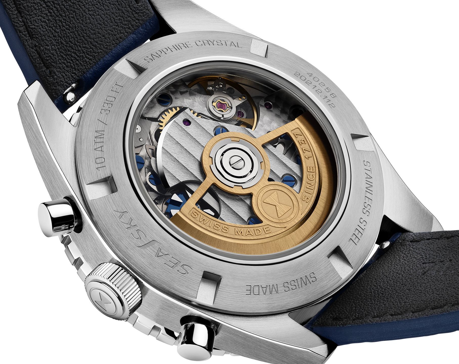 Favre Leuba Sea Sky Sea Sky Revival Blue Dial 40 mm Automatic Watch For Men - 7