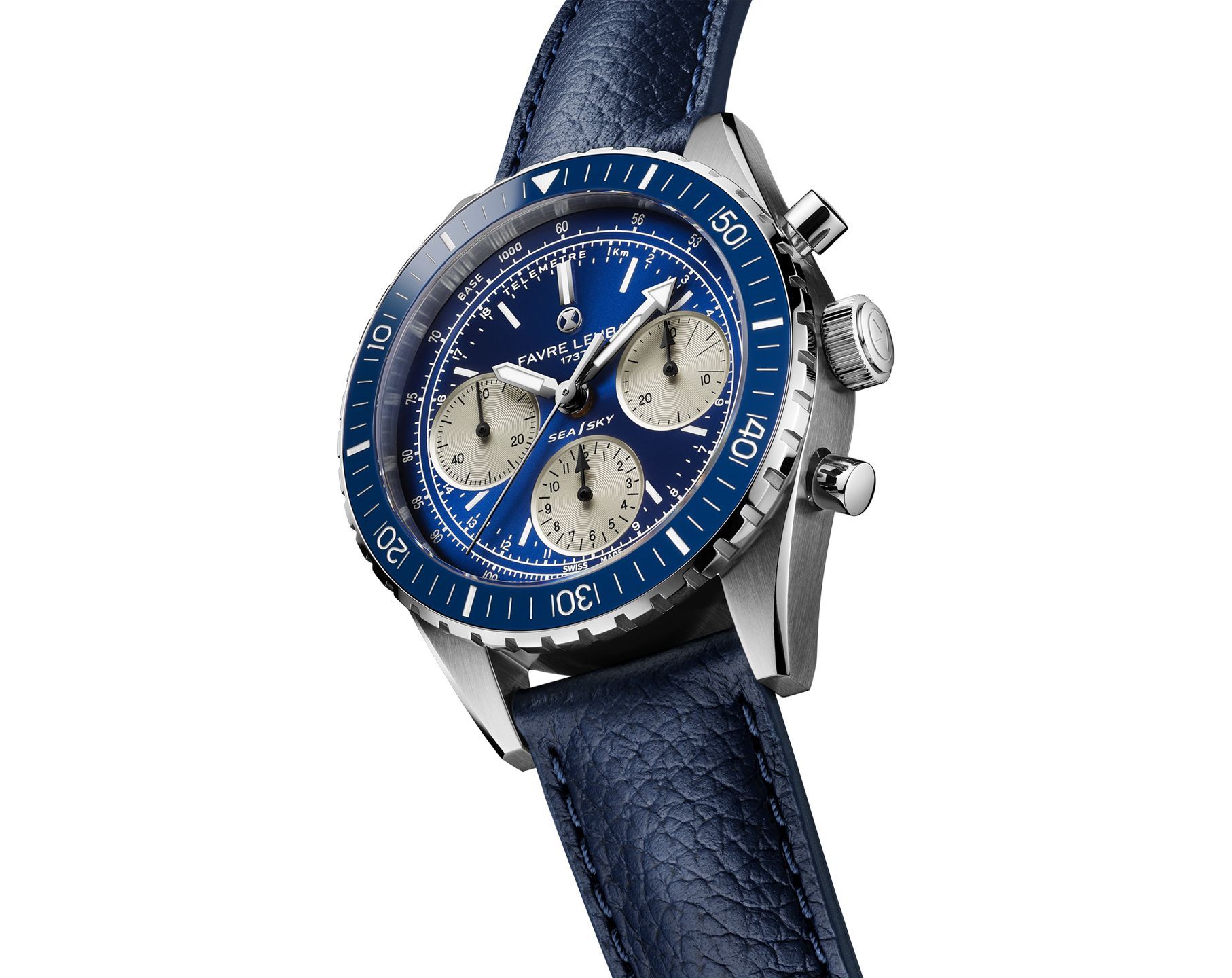 Favre Leuba Sea Sky Sea Sky Revival Blue Dial 40 mm Automatic Watch For Men - 9