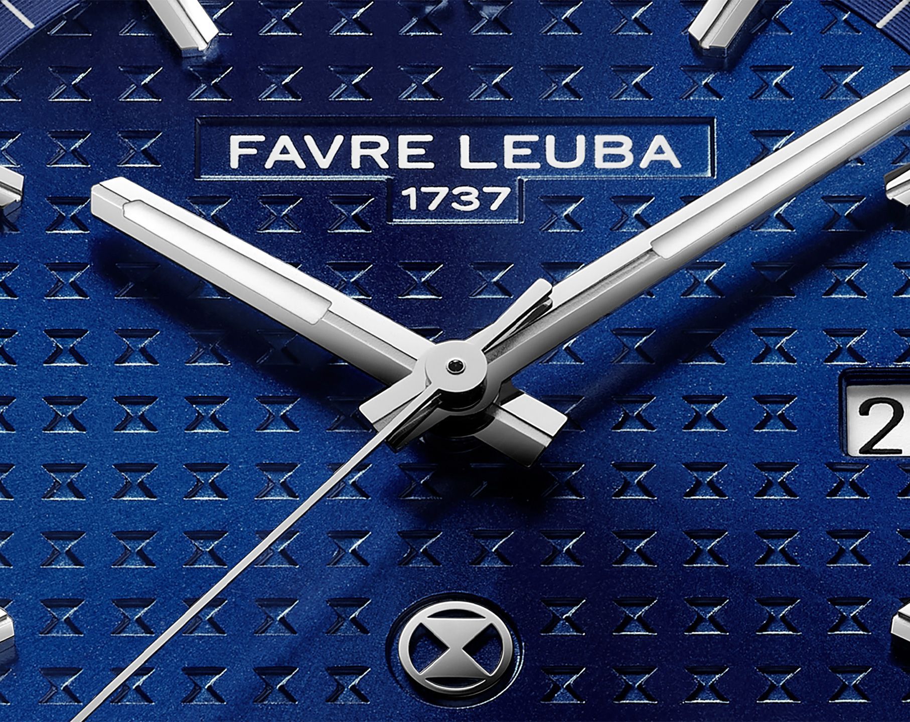 Favre Leuba Chief Chief Date Blue Dial 40 mm Automatic Watch For Men - 3