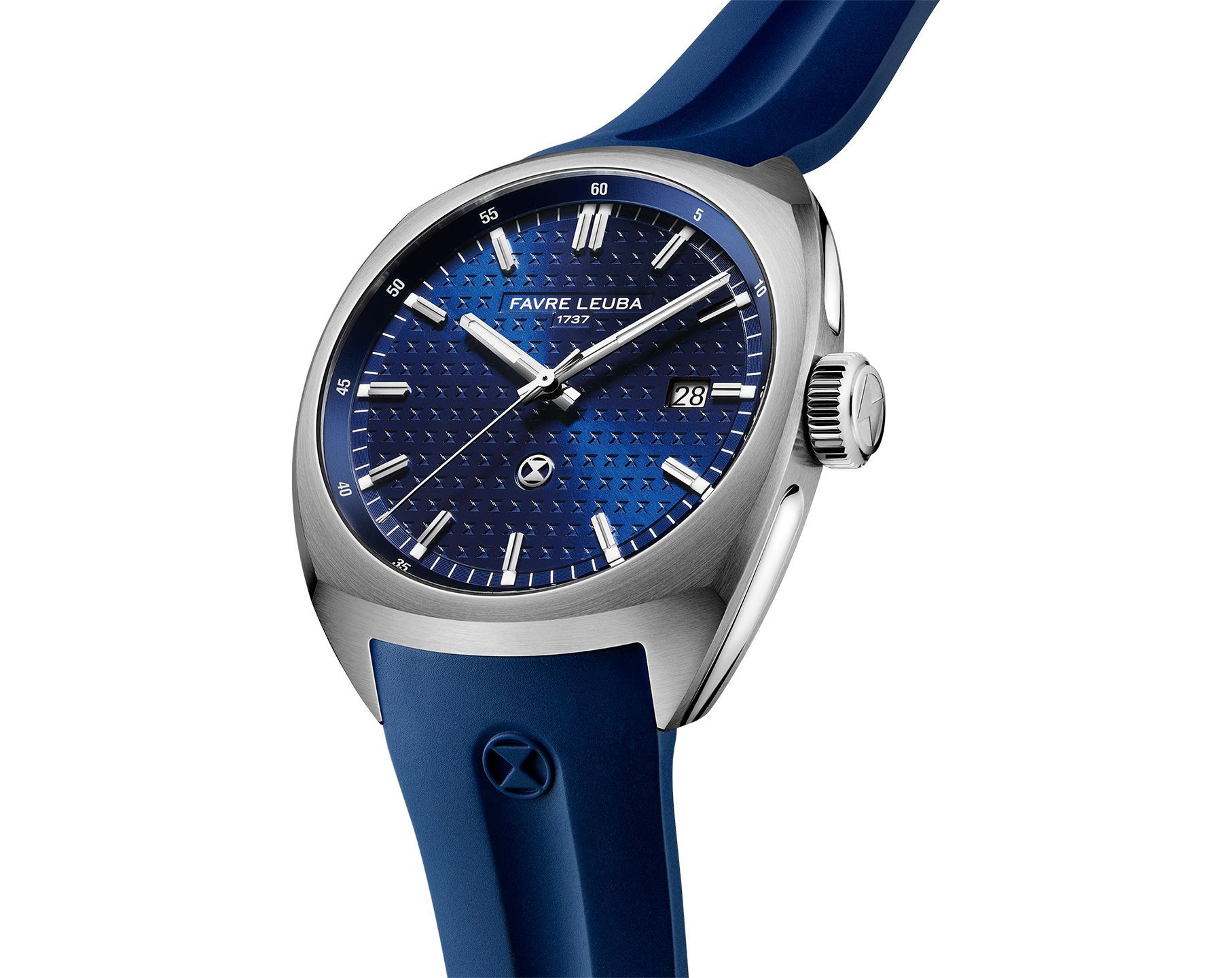 Favre Leuba Chief Chief Date Blue Dial 40 mm Automatic Watch For Men - 4
