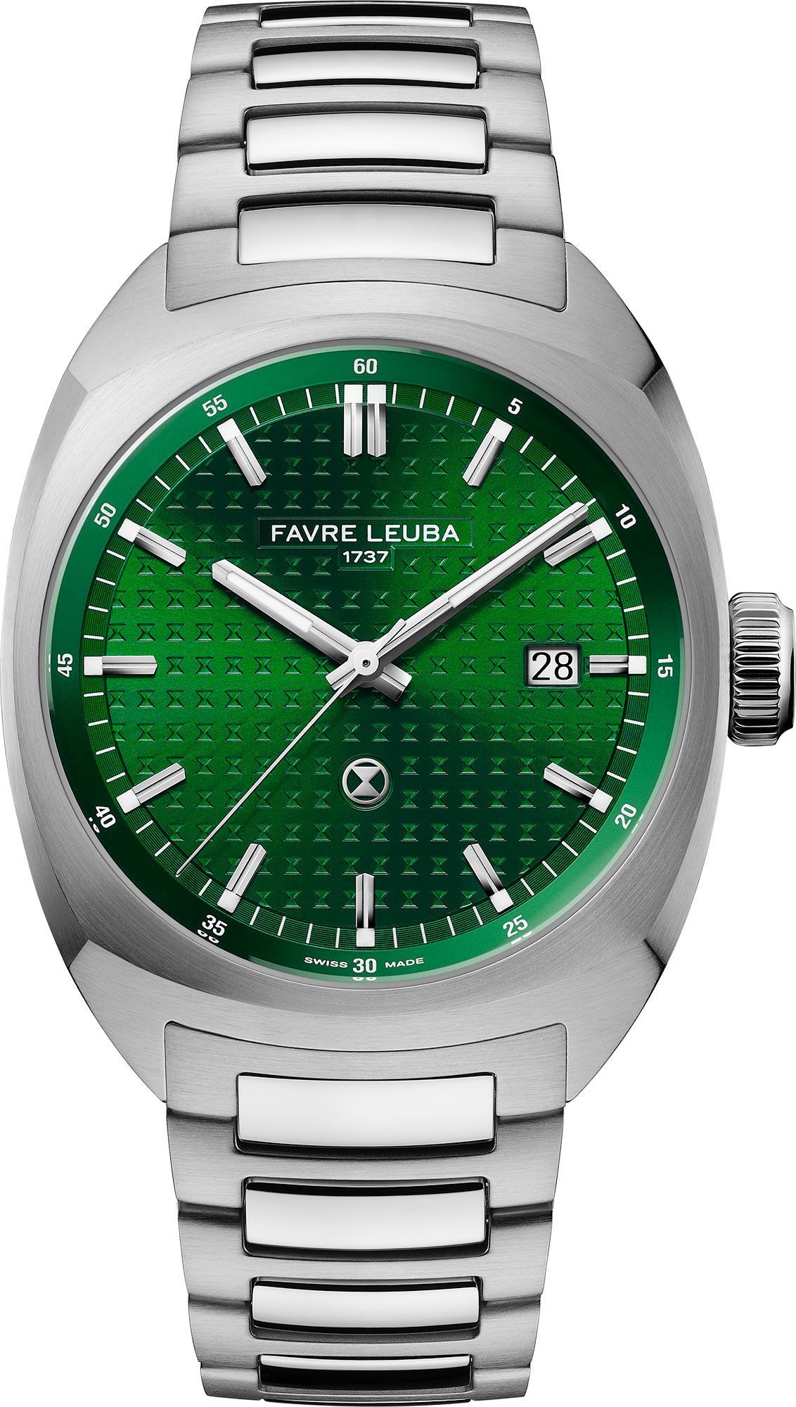 Favre Leuba Chief Chief Date Green Dial 40 mm Automatic Watch For Men - 1