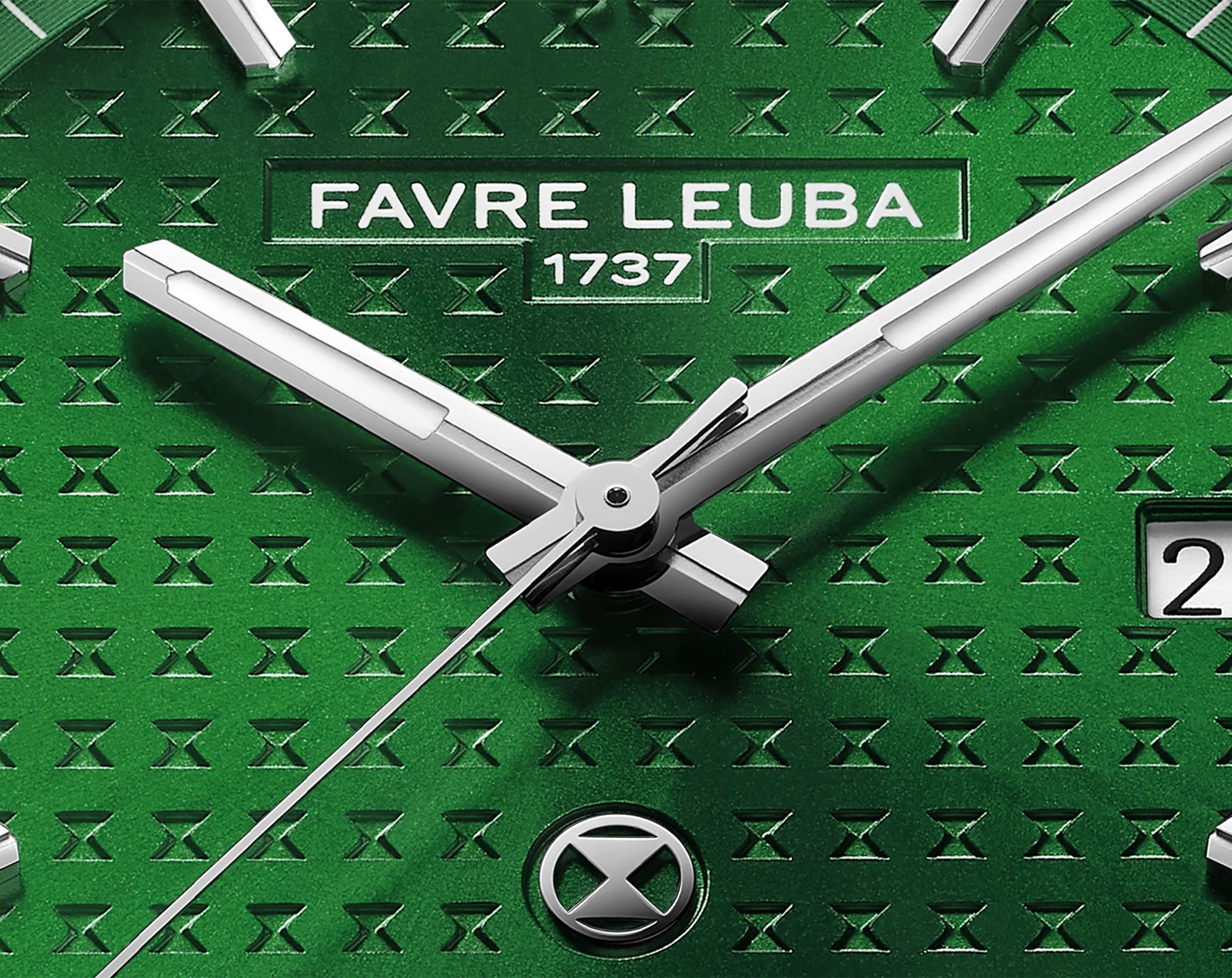 Favre Leuba Chief Chief Date Green Dial 40 mm Automatic Watch For Men - 5