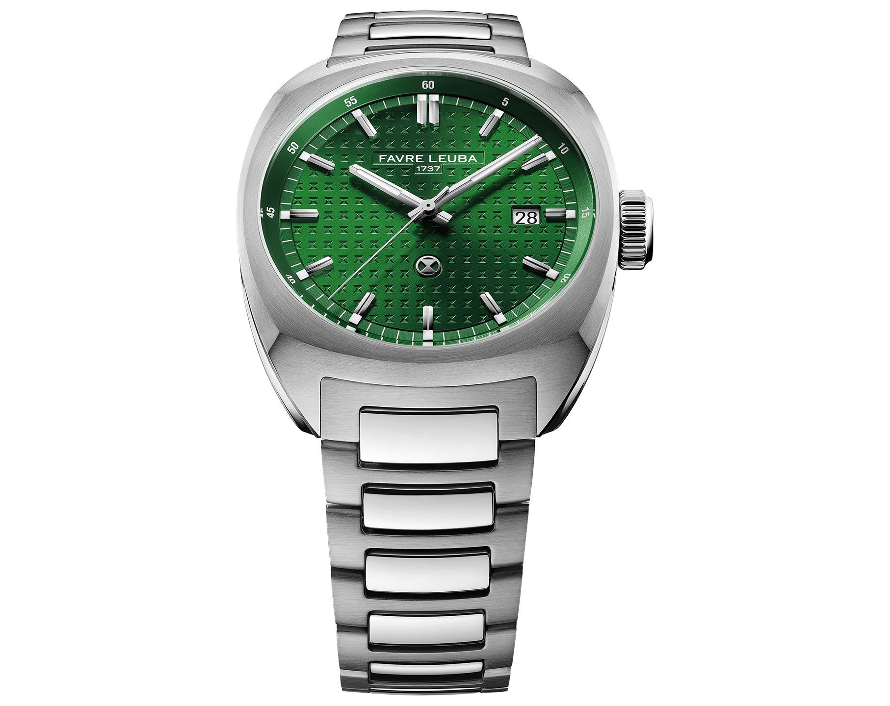 Favre Leuba Chief Chief Date Green Dial 40 mm Automatic Watch For Men - 8