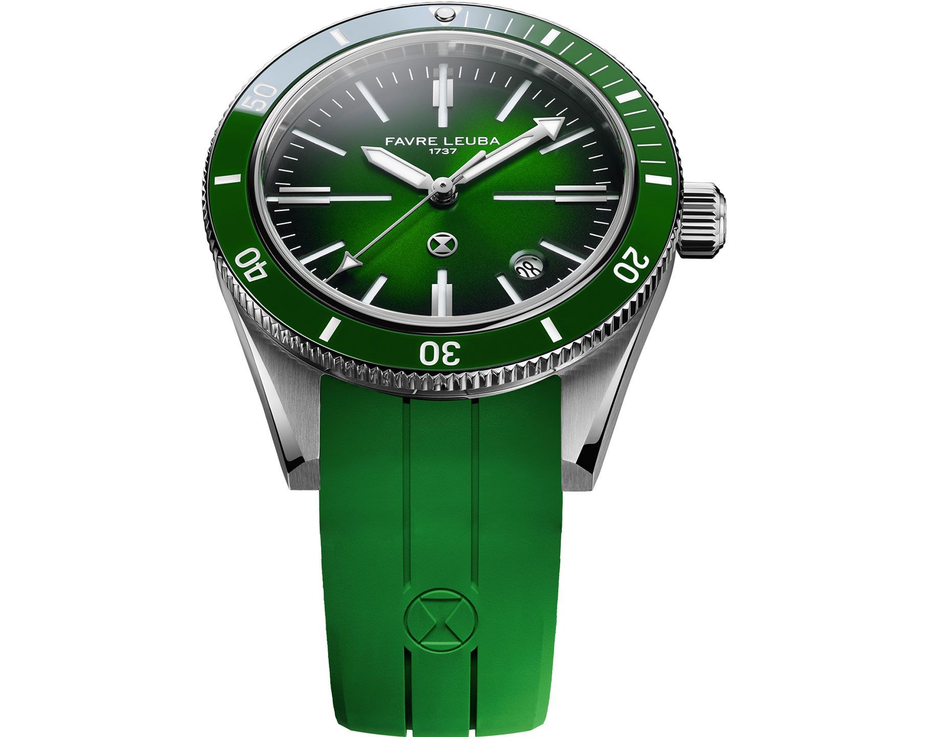 Favre Leuba Deep Blue Deep Blue Renaissance Green Dial 40 mm Automatic Watch For Men - 2
