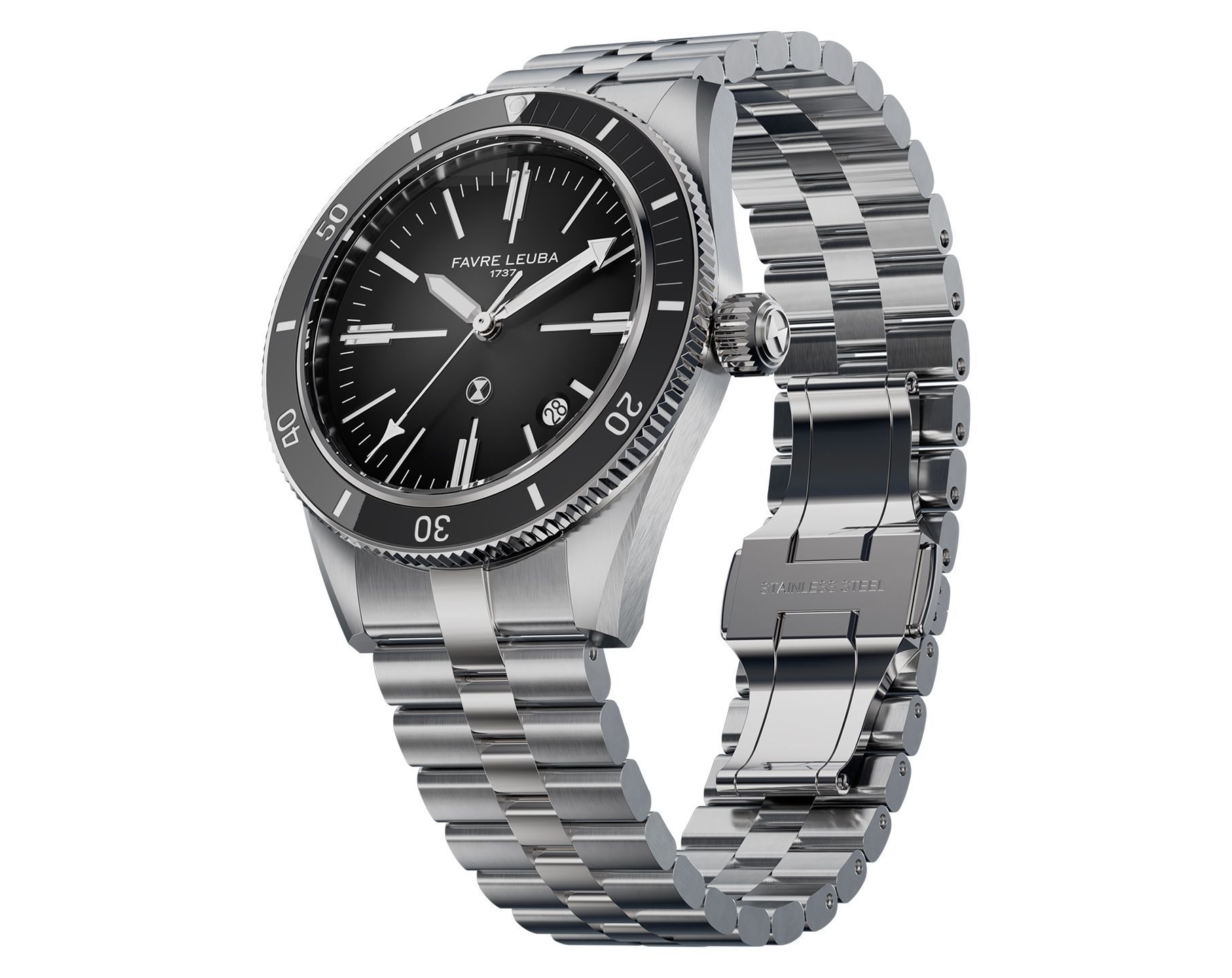 Favre Leuba Deep Blue Deep Blue Renaissance Grey Dial 40 mm Automatic Watch For Men - 6