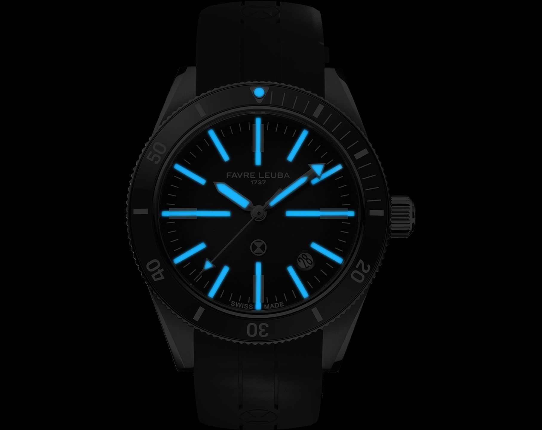 Favre Leuba Deep Blue Deep Blue Renaissance Grey Dial 40 mm Automatic Watch For Men - 6