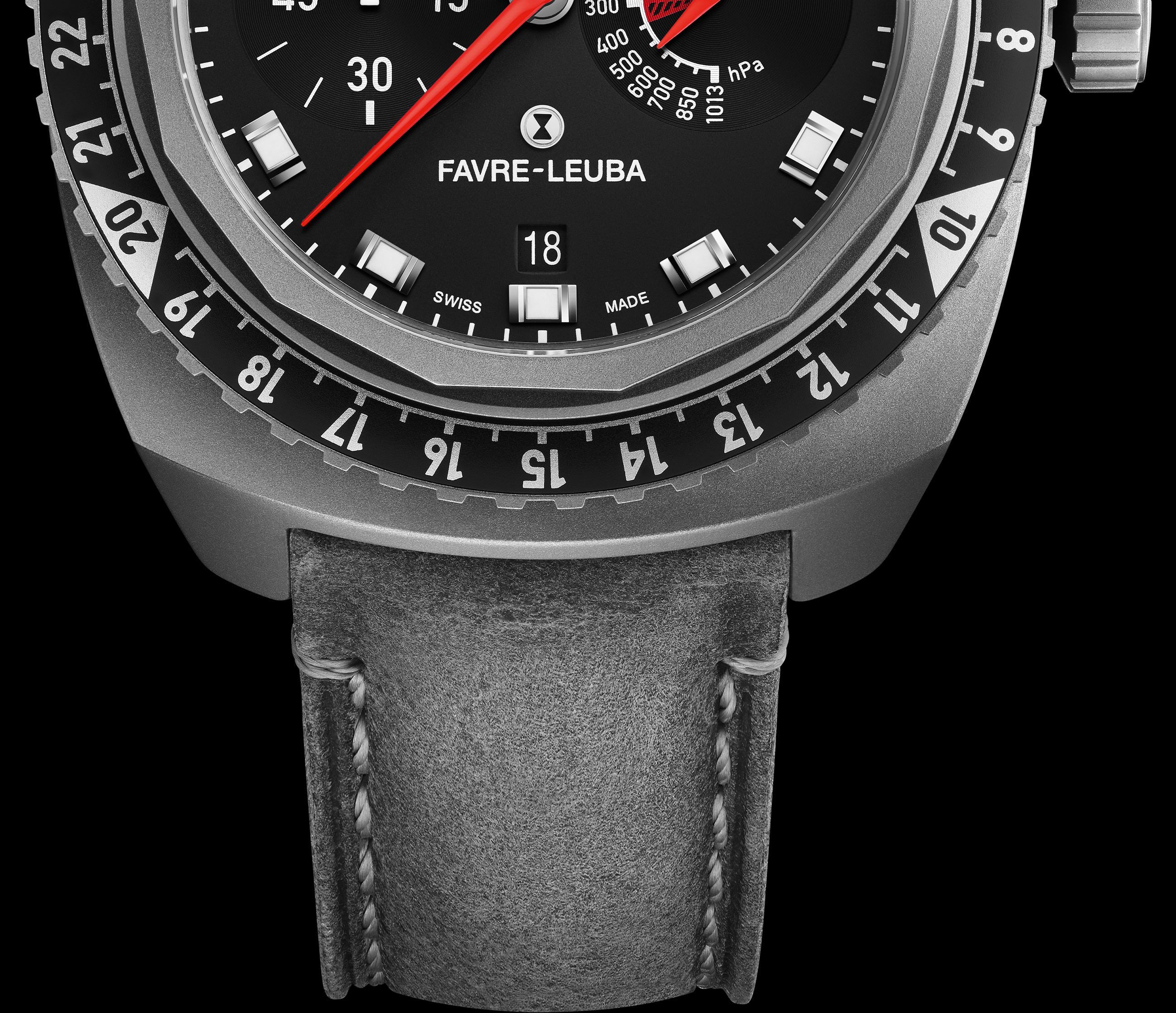 Favre Leuba  48 mm Watch in Black Dial For Men - 11