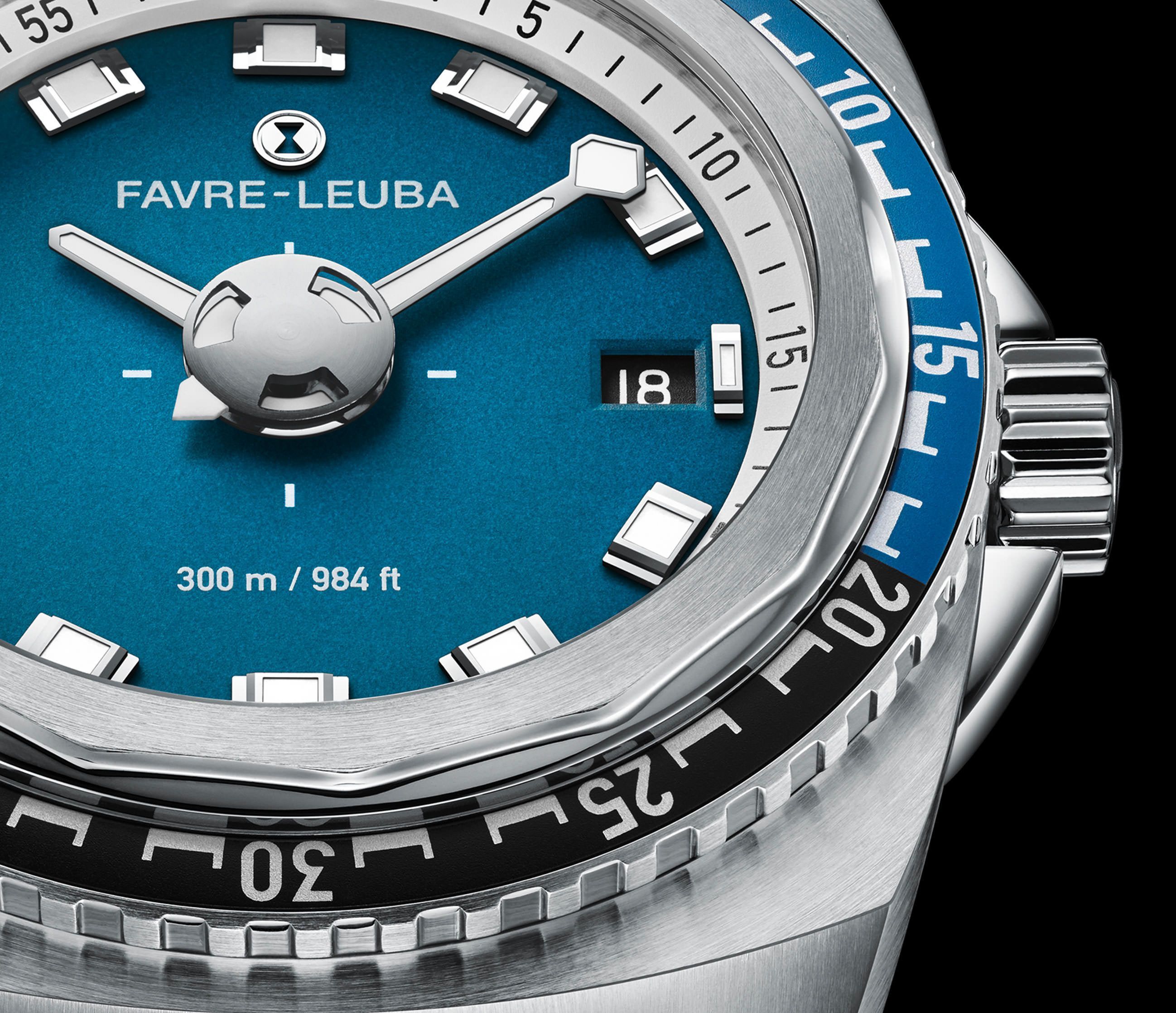 Favre Leuba Raider Deep Blue  Blue Dial 44 mm Automatic Watch For Men - 9