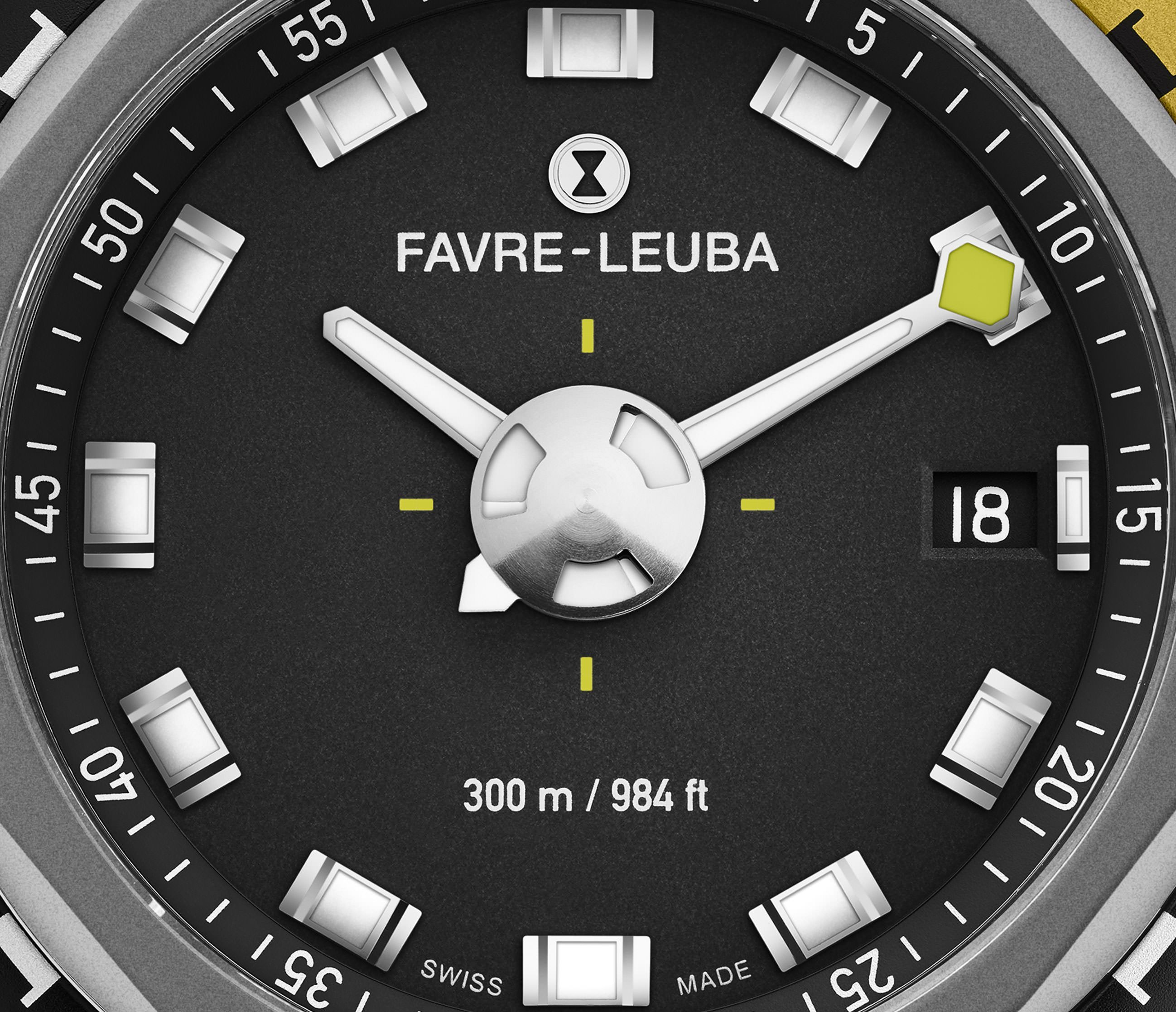 Favre Leuba Raider Deep Blue  Black Dial 41 mm Automatic Watch For Men - 3