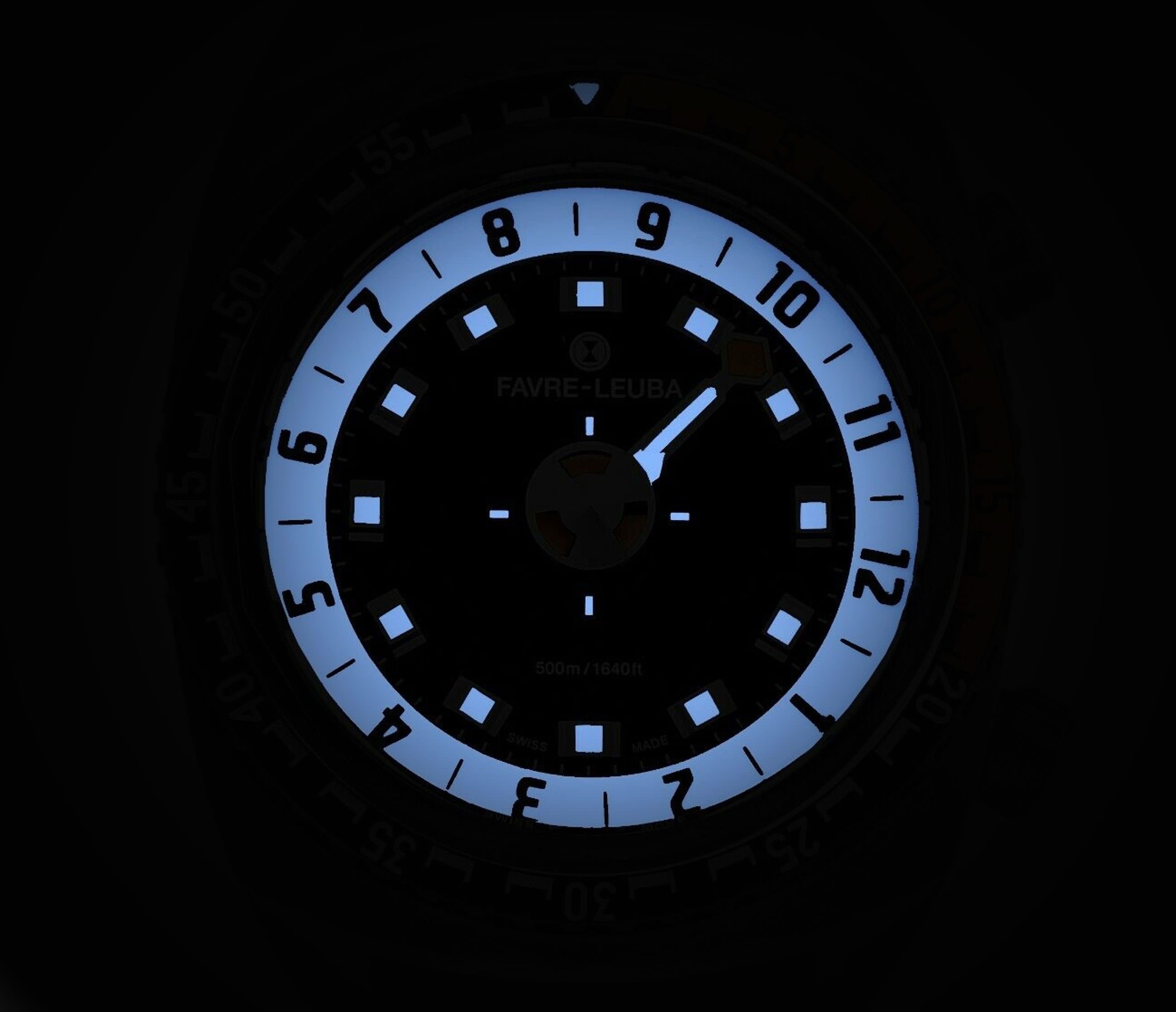 Favre Leuba  46 mm Watch in Black Dial For Men - 9