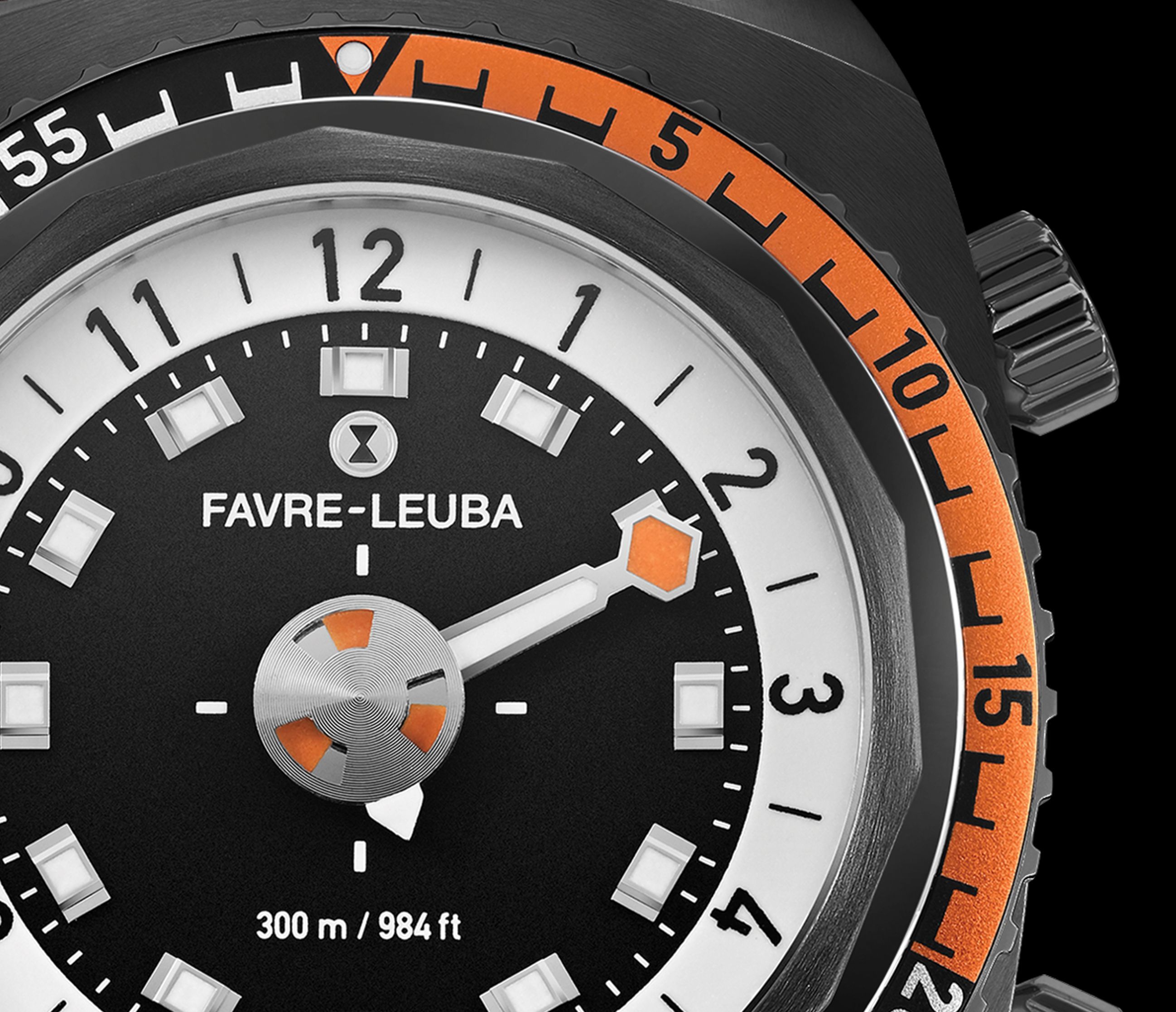 Favre Leuba Raider Harpoon  Black Dial 42 mm Automatic Watch For Men - 4
