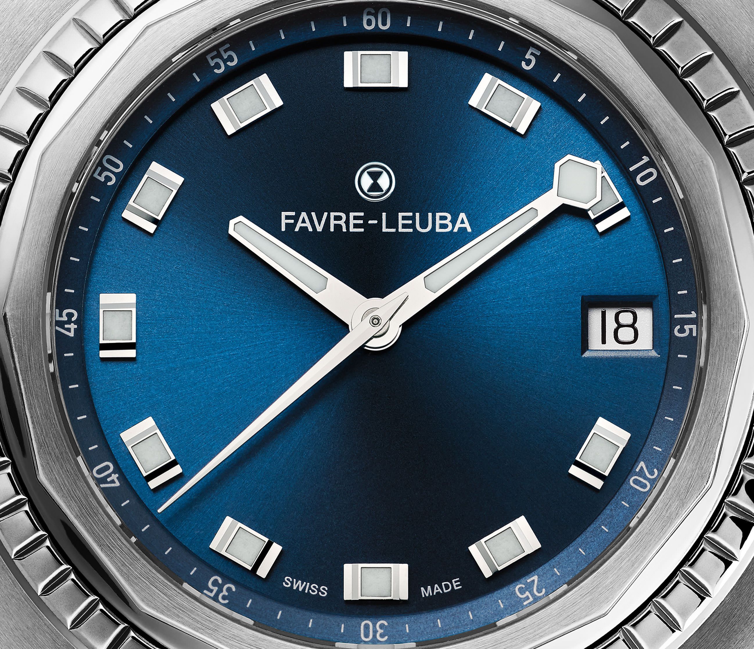 Favre Leuba Raider Sea Bird  Blue Dial 37 mm Automatic Watch For Women - 4