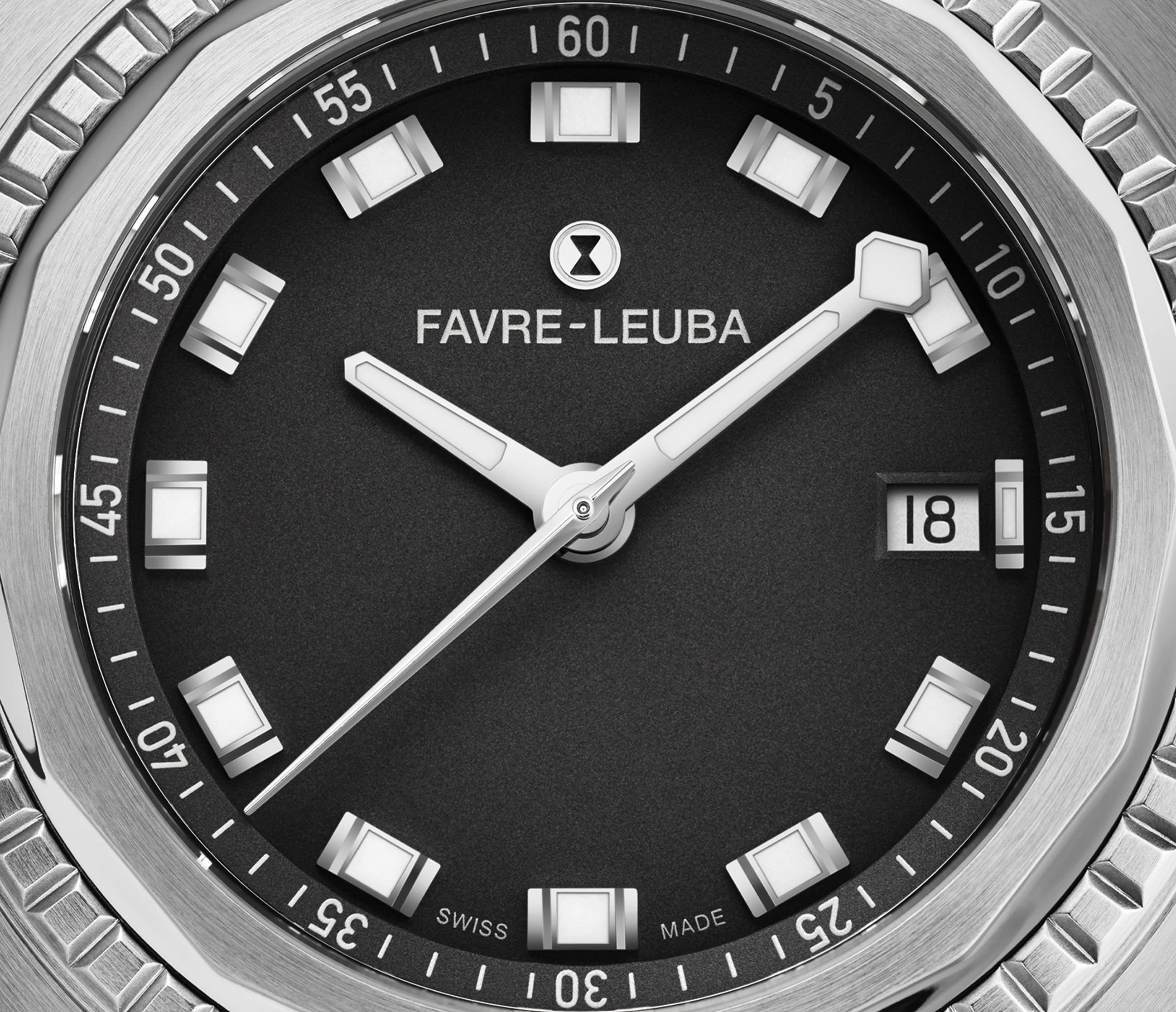 Favre Leuba Raider Sea King  Black Dial 41 mm Automatic Watch For Men - 5