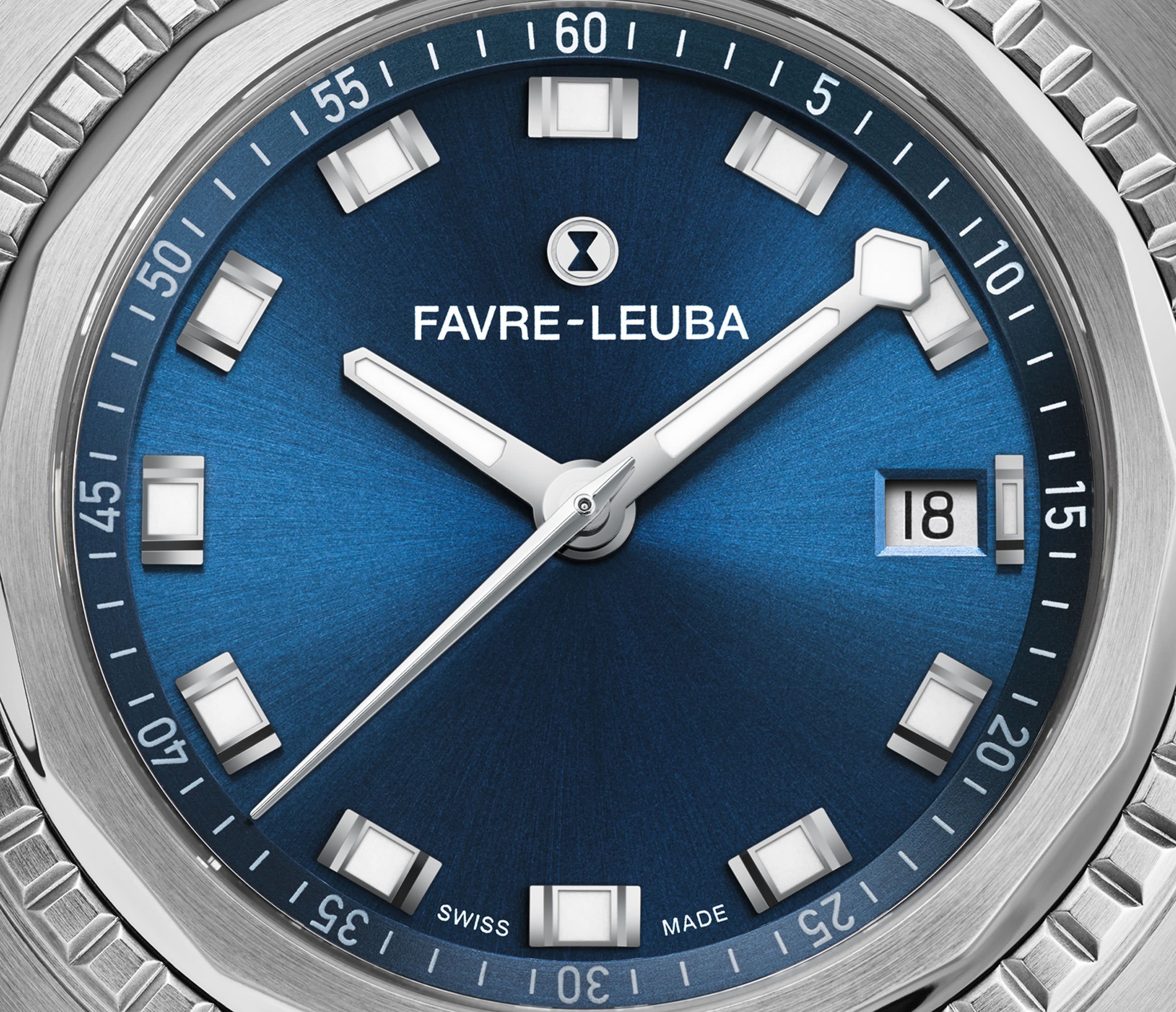 Favre Leuba Raider Sea King  Blue Dial 41 mm Automatic Watch For Men - 10