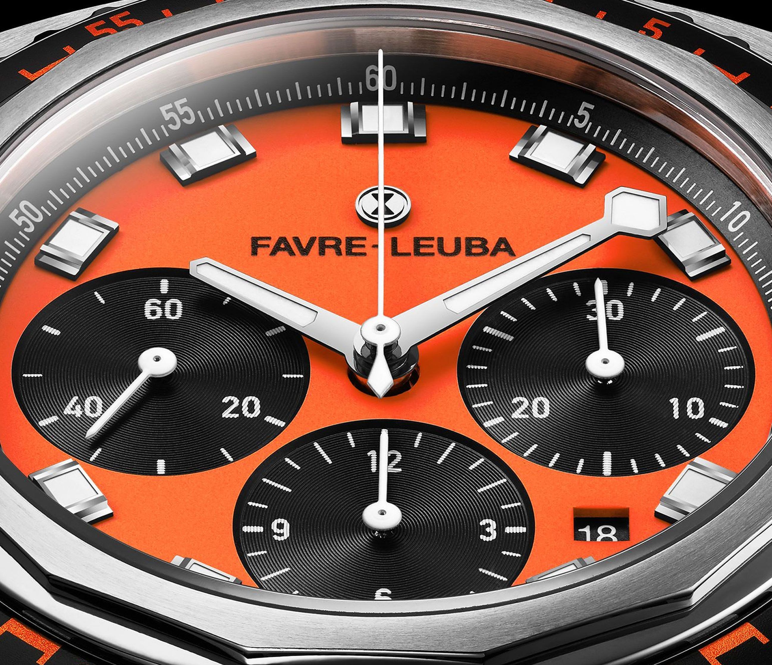 Favre Leuba Raider Sea Sky  Orange Dial 44 mm Automatic Watch For Men - 6