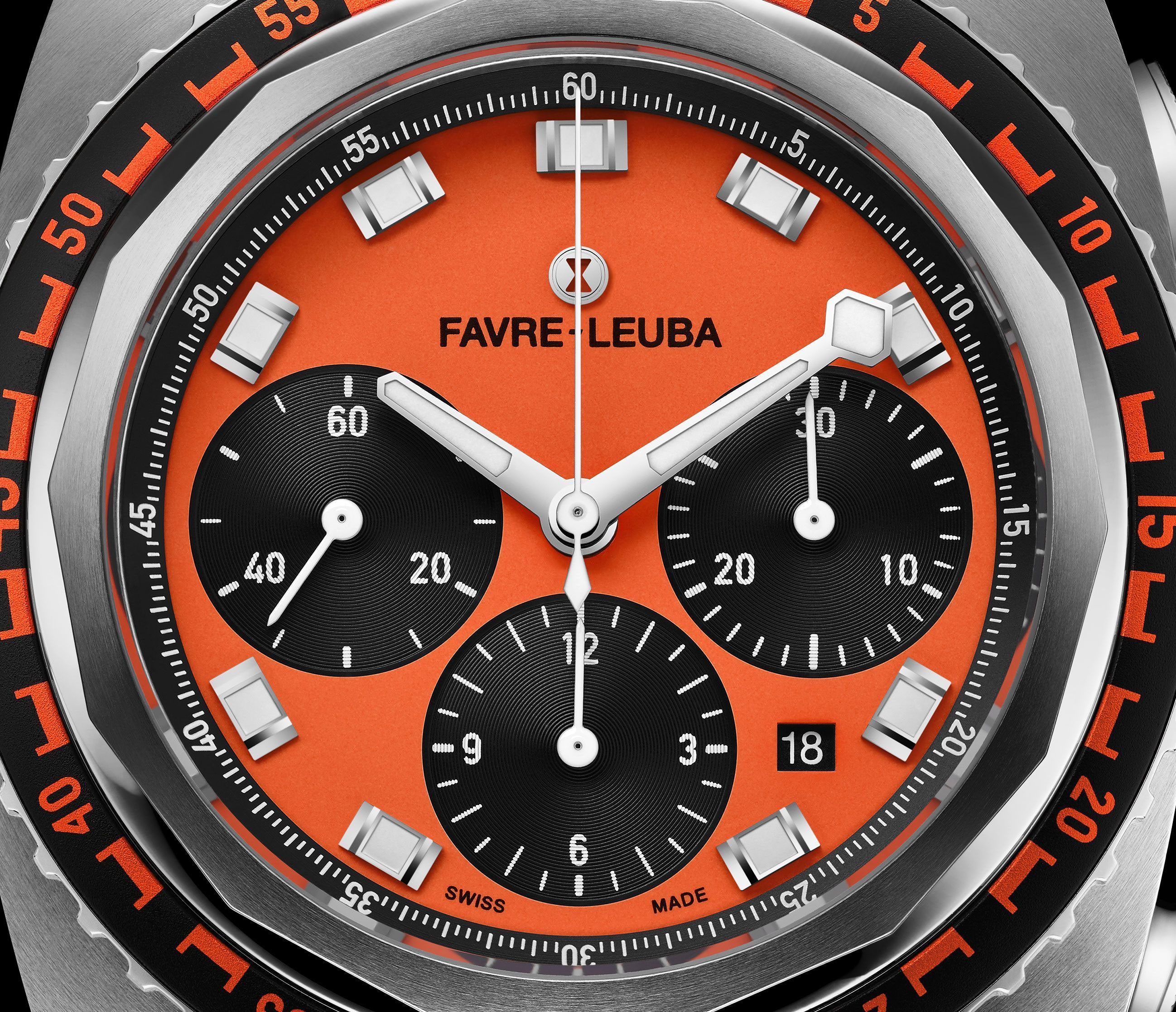 Favre Leuba Raider Sea Sky  Orange Dial 44 mm Automatic Watch For Men - 7