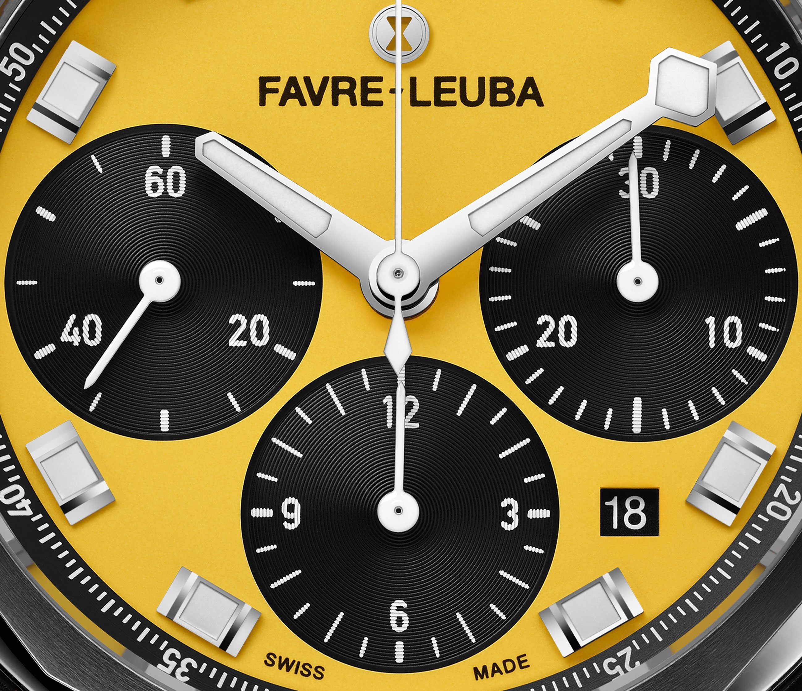 Favre Leuba Raider Sea Sky  Yellow Dial 44 mm Automatic Watch For Men - 3