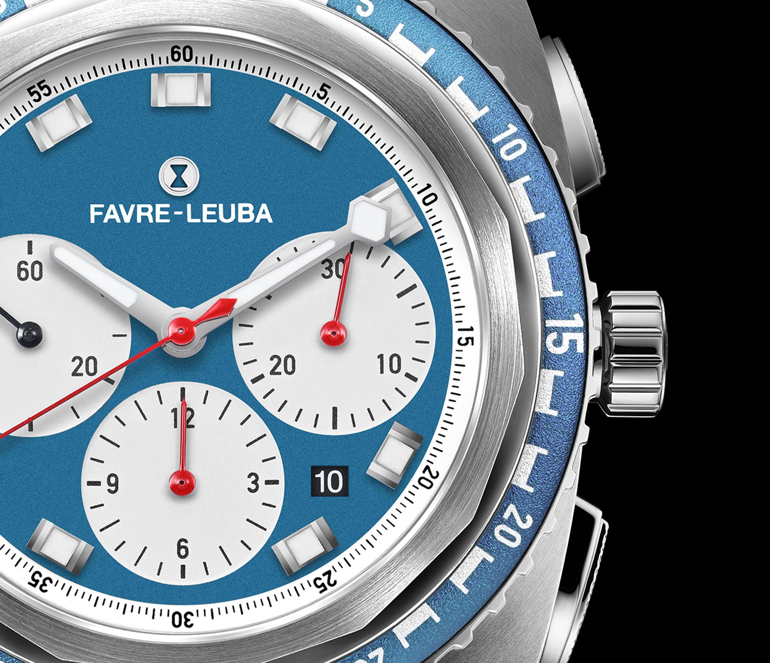 Favre Leuba Raider Sea Sky  Blue Dial 44 mm Automatic Watch For Men - 5