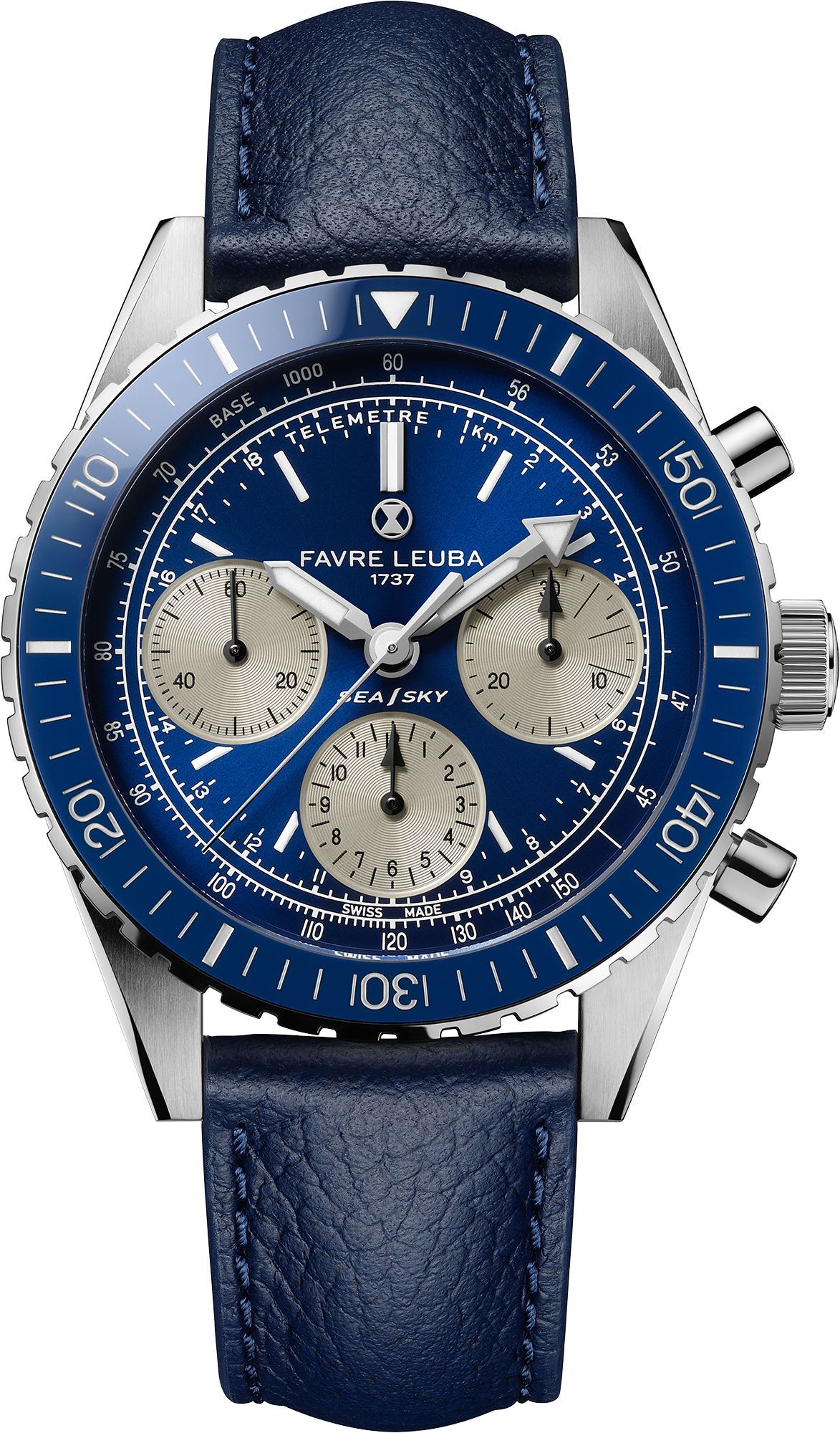 Favre Leuba Sea Sky Sea Sky Revival Blue Dial 40 mm Automatic Watch For Men - 1