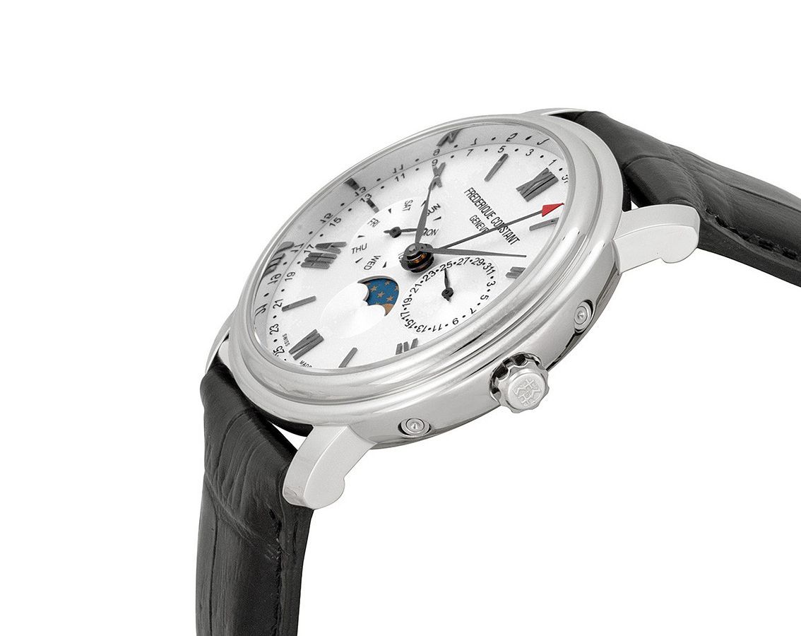Frederique Constant Classics Classics Business Timer Silver Dial 40 mm Quartz Watch For Men - 3
