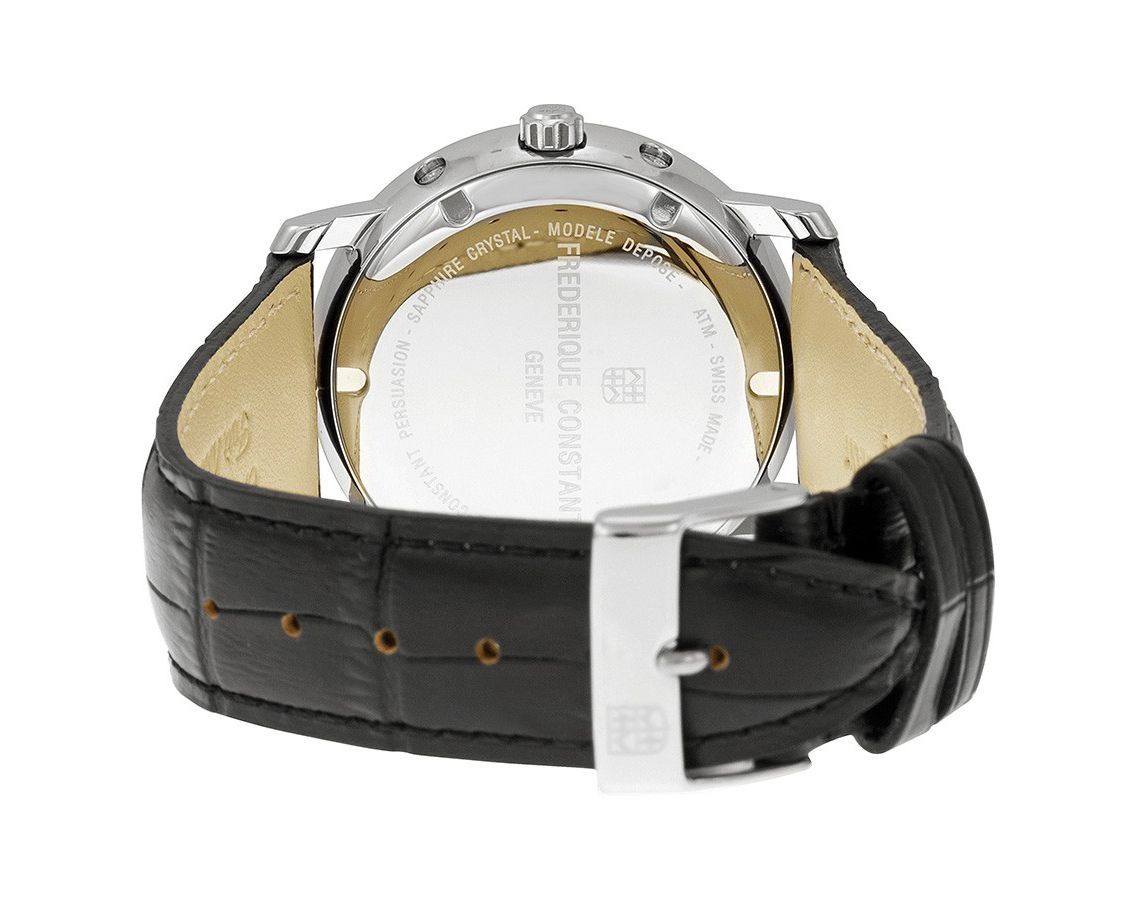 Frederique Constant Classics Classics Business Timer Silver Dial 40 mm Quartz Watch For Men - 4